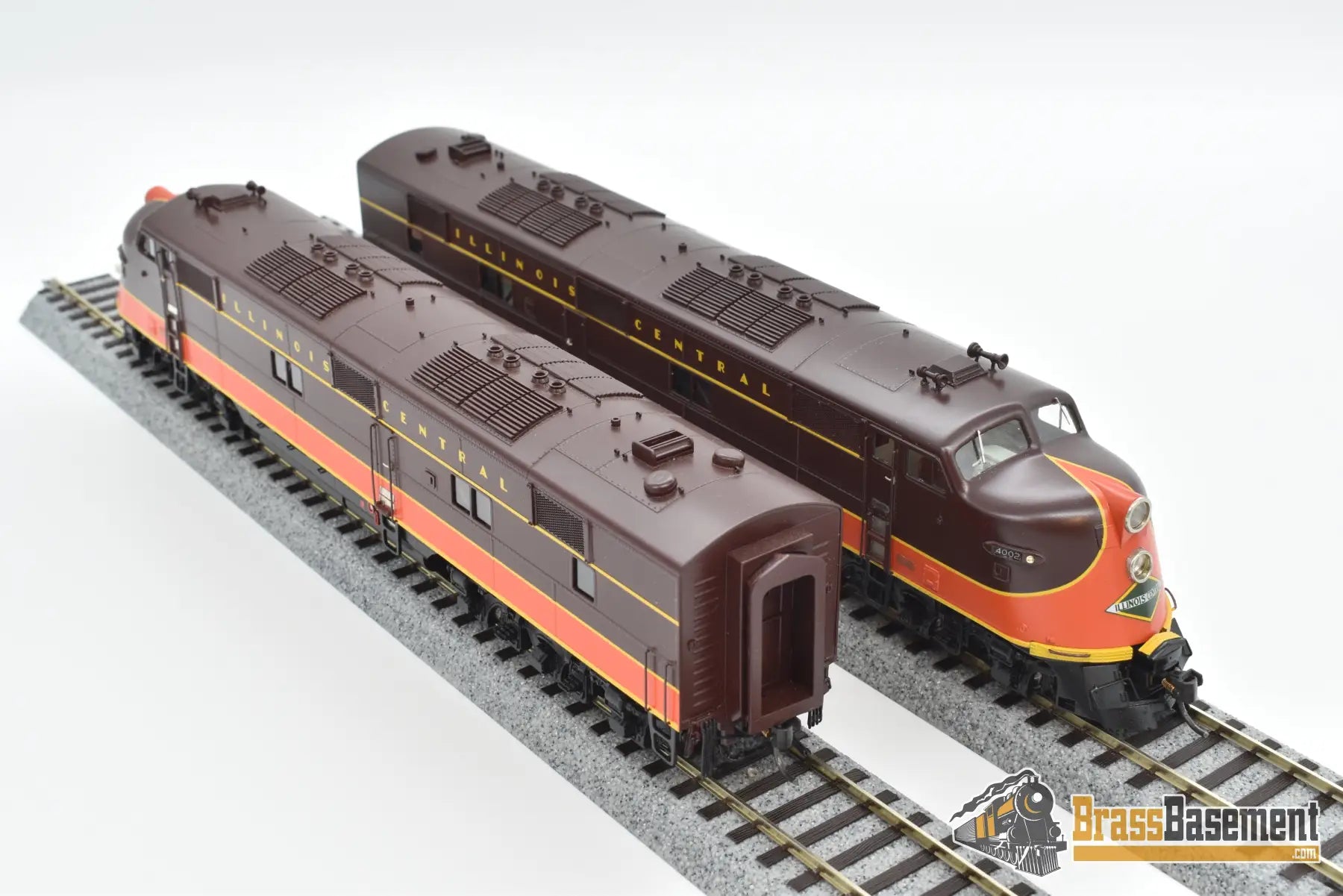Ho Brass - Railway Classics Ice6Aa6Pl Illinois Central E6 Aa Set 1946 Scheme Diesel