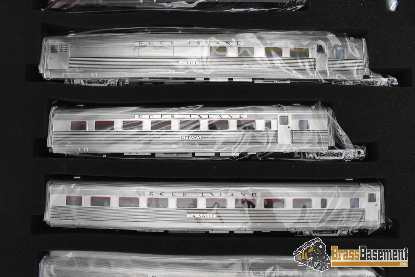 HO Brass - Railway Classics PR Peoria Rocket 1937 TA Diesel #601 w/ 4 Car Set - 1of25 Passenger