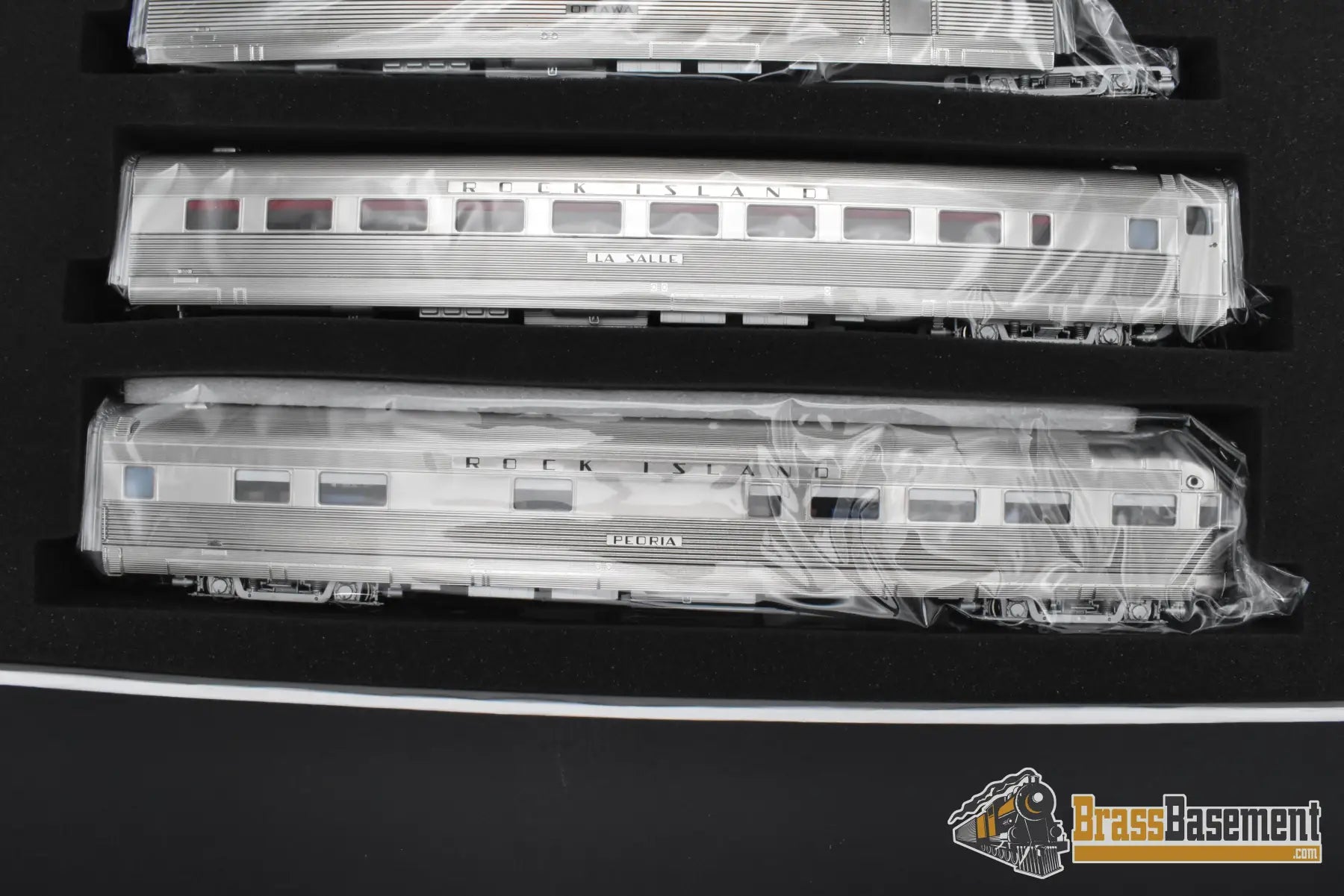 HO Brass - Railway Classics PR Peoria Rocket 1937 TA Diesel #601 w/ 4 Car Set - 1of25 Passenger