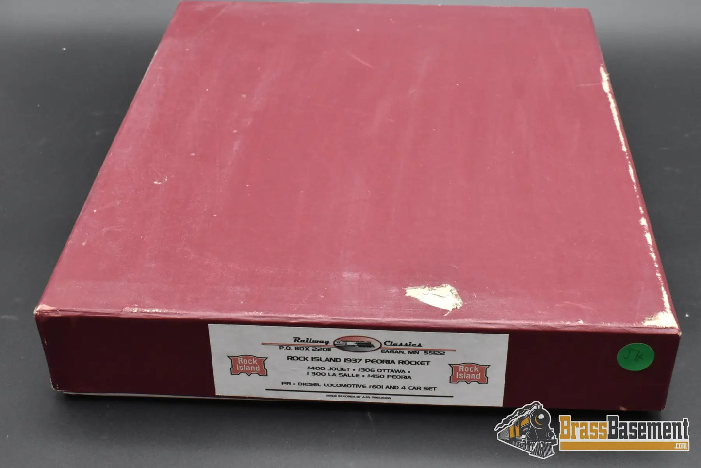 HO Brass - Railway Classics PR Peoria Rocket 1937 TA Diesel #601 w/ 4 Car Set - 1of25 Passenger