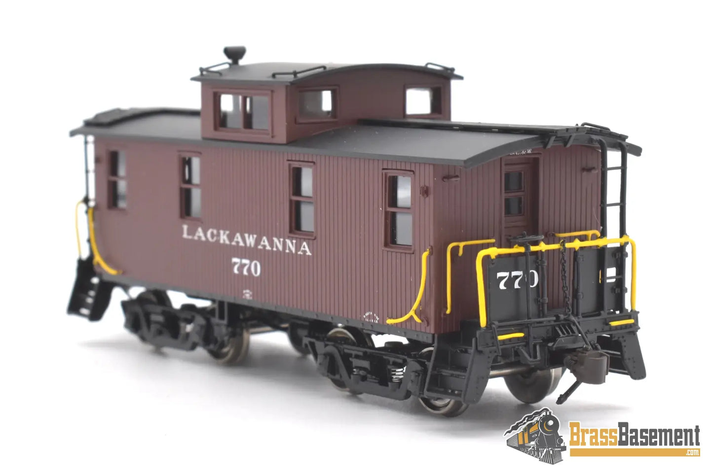 Ho Brass - Railworks Dl&W Lackawanna Wood Caboose #770 W/Pass Trucks - Factory Paint