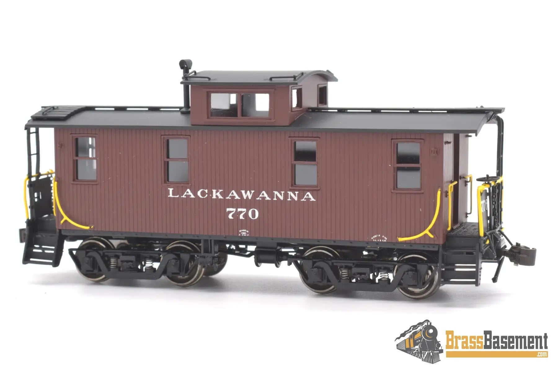 Ho Brass - Railworks Dl&W Lackawanna Wood Caboose #770 W/Pass Trucks - Factory Paint