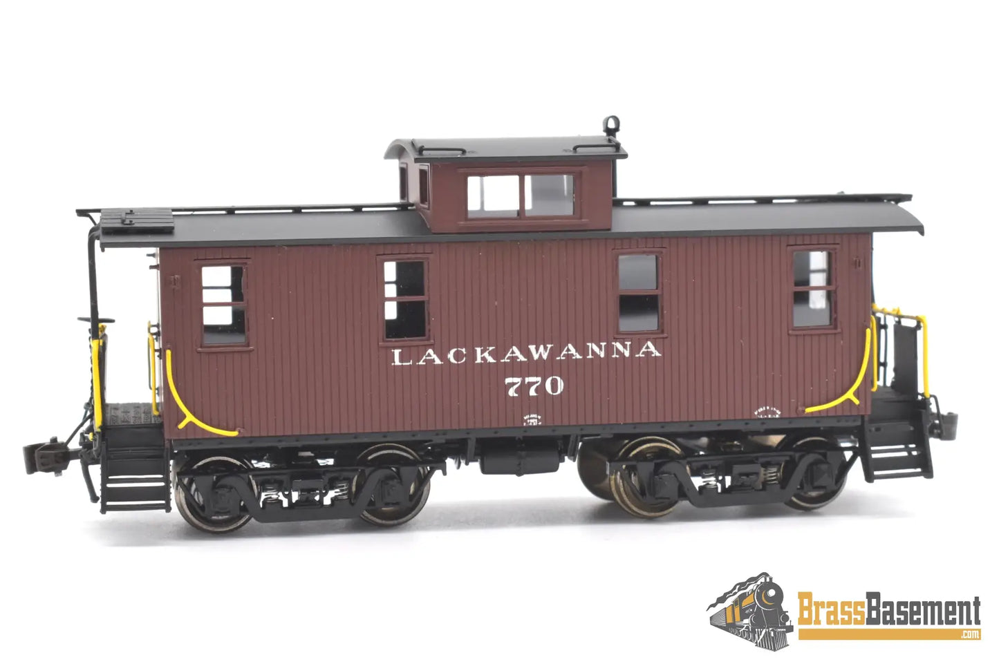 Ho Brass - Railworks Dl&W Lackawanna Wood Caboose #770 W/Pass Trucks - Factory Paint