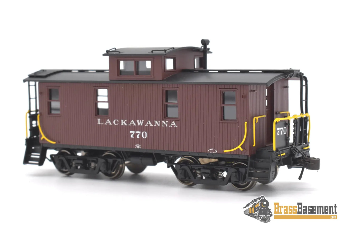 Ho Brass - Railworks Dl&W Lackawanna Wood Caboose #770 W/Pass Trucks - Factory Paint