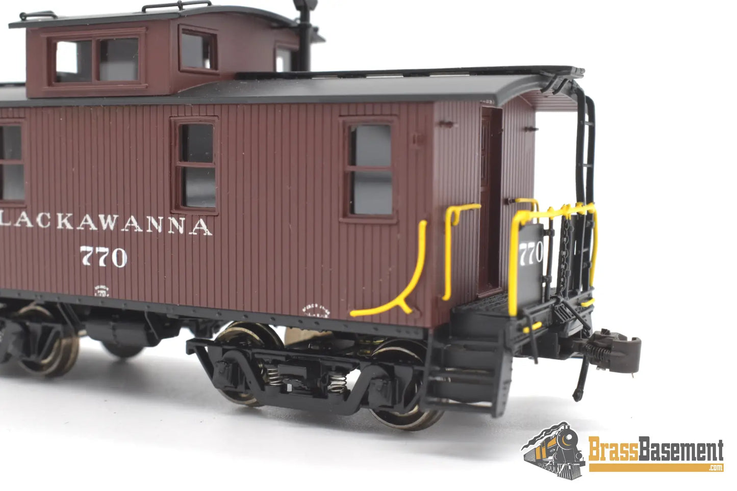 Ho Brass - Railworks Dl&W Lackawanna Wood Caboose #770 W/Pass Trucks - Factory Paint