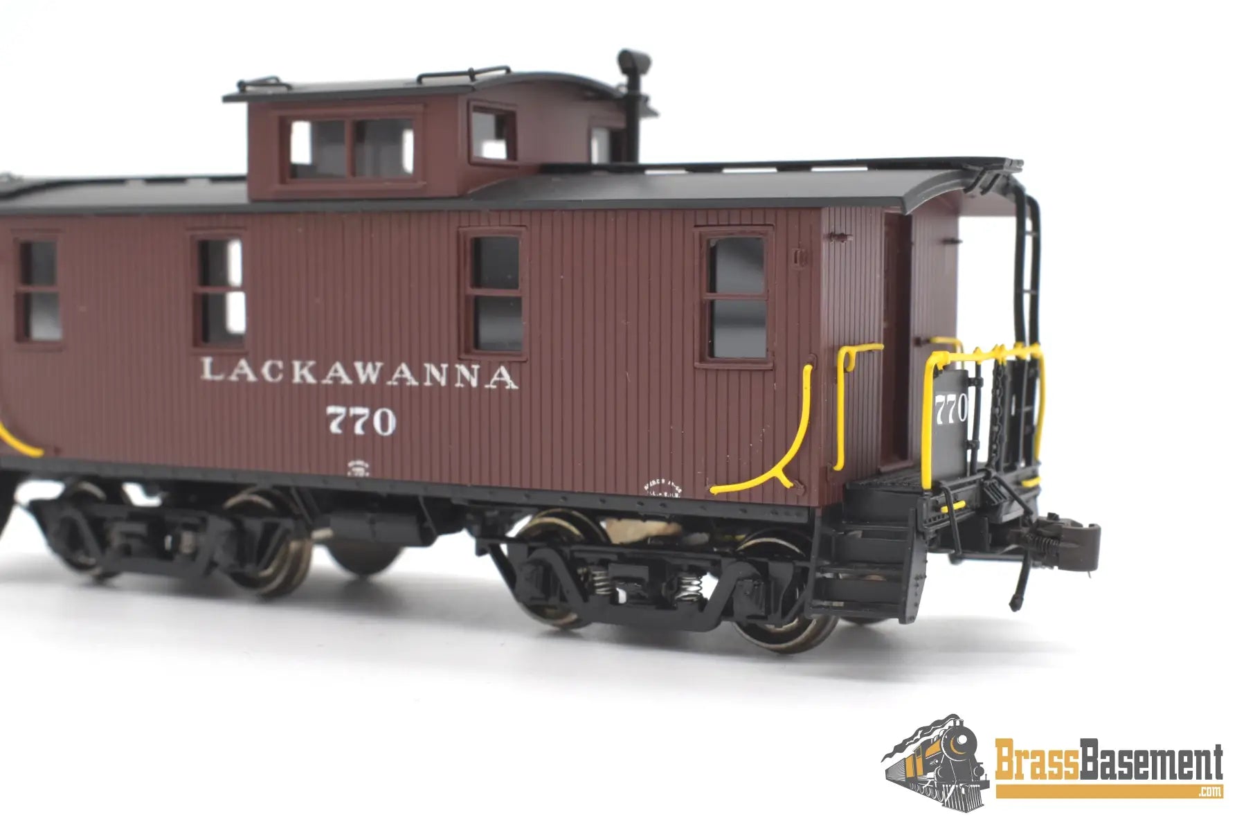 Ho Brass - Railworks Dl&W Lackawanna Wood Caboose #770 W/Pass Trucks - Factory Paint