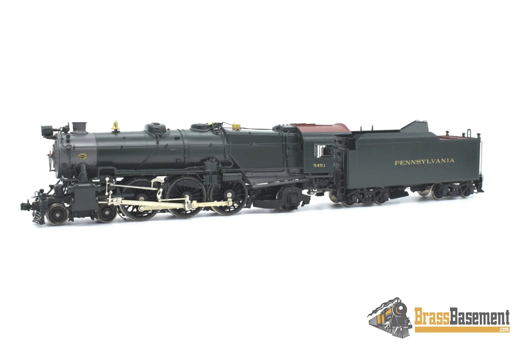 Ho Brass - Railworks Pennsylvania Railroad Prr K - 4S 4 - 6 - 2 Pacific #5451 Factory Paint Dcc