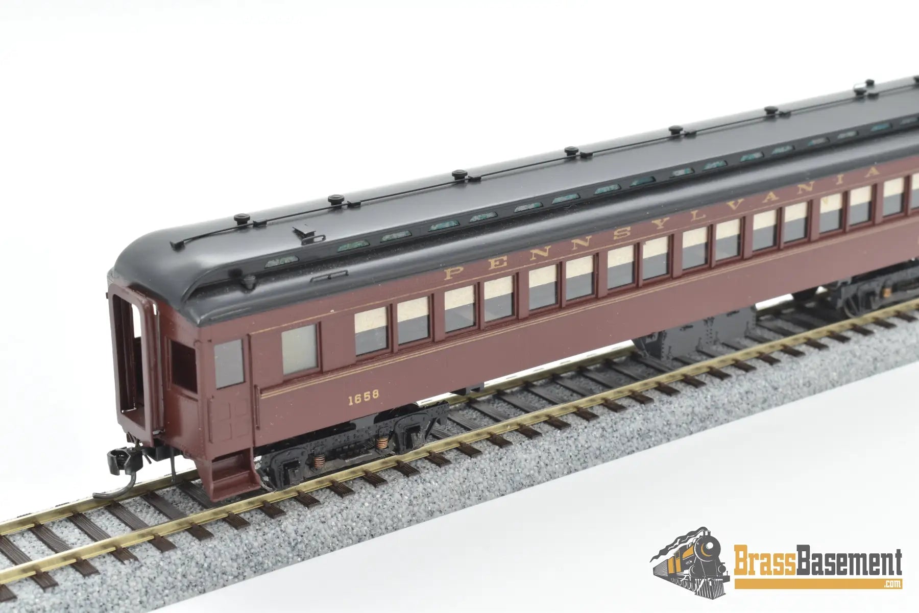 Ho Brass - Railworks Pennsylvania Railroad Prr P58 Steel Coach #1658 Custom Paint Passenger