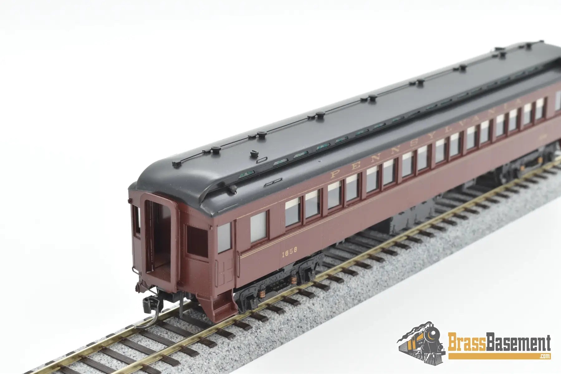 Ho Brass - Railworks Pennsylvania Railroad Prr P58 Steel Coach #1658 Custom Paint Passenger