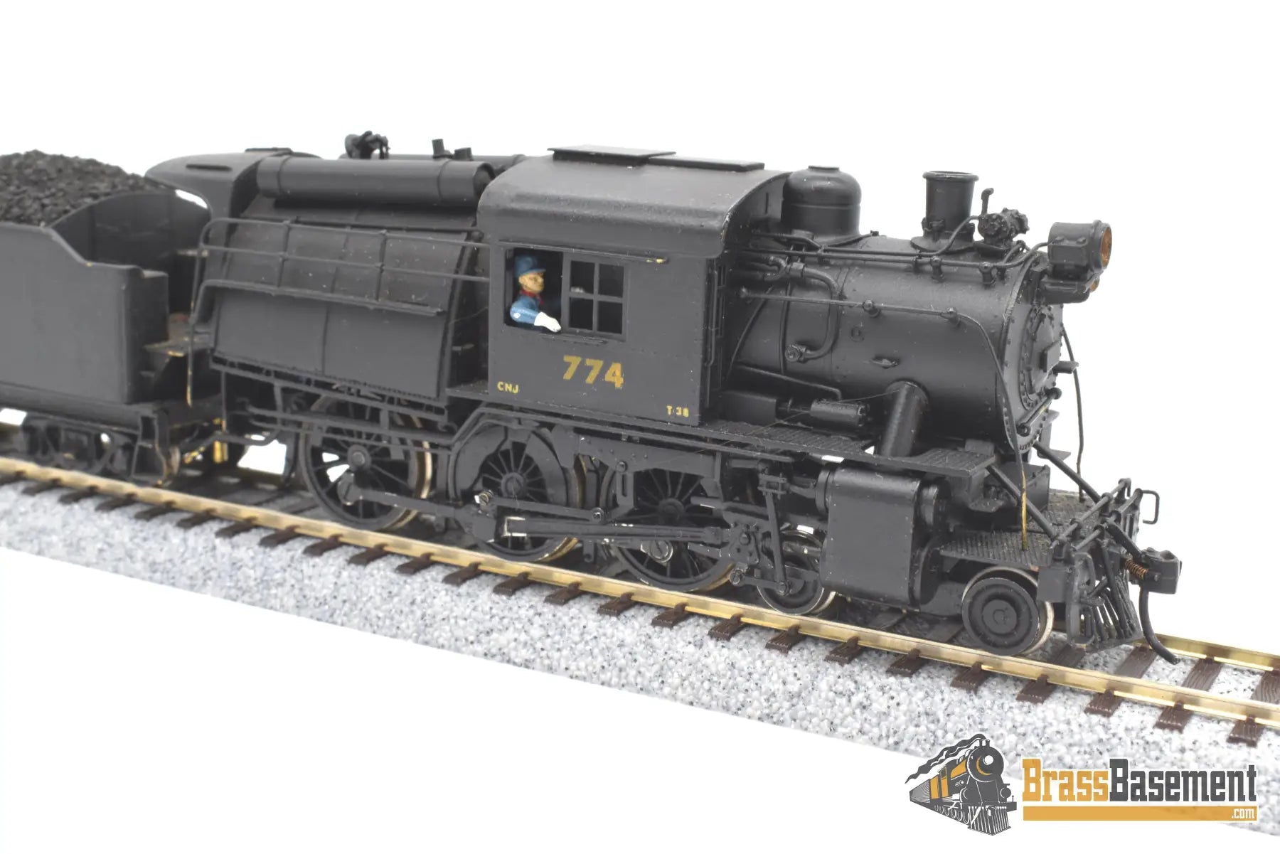 Ho Brass - Red Ball/Howell Day Central Of New Jersey Cnj 4 - 6 - 0 Camelback #774 Custom Paint Steam