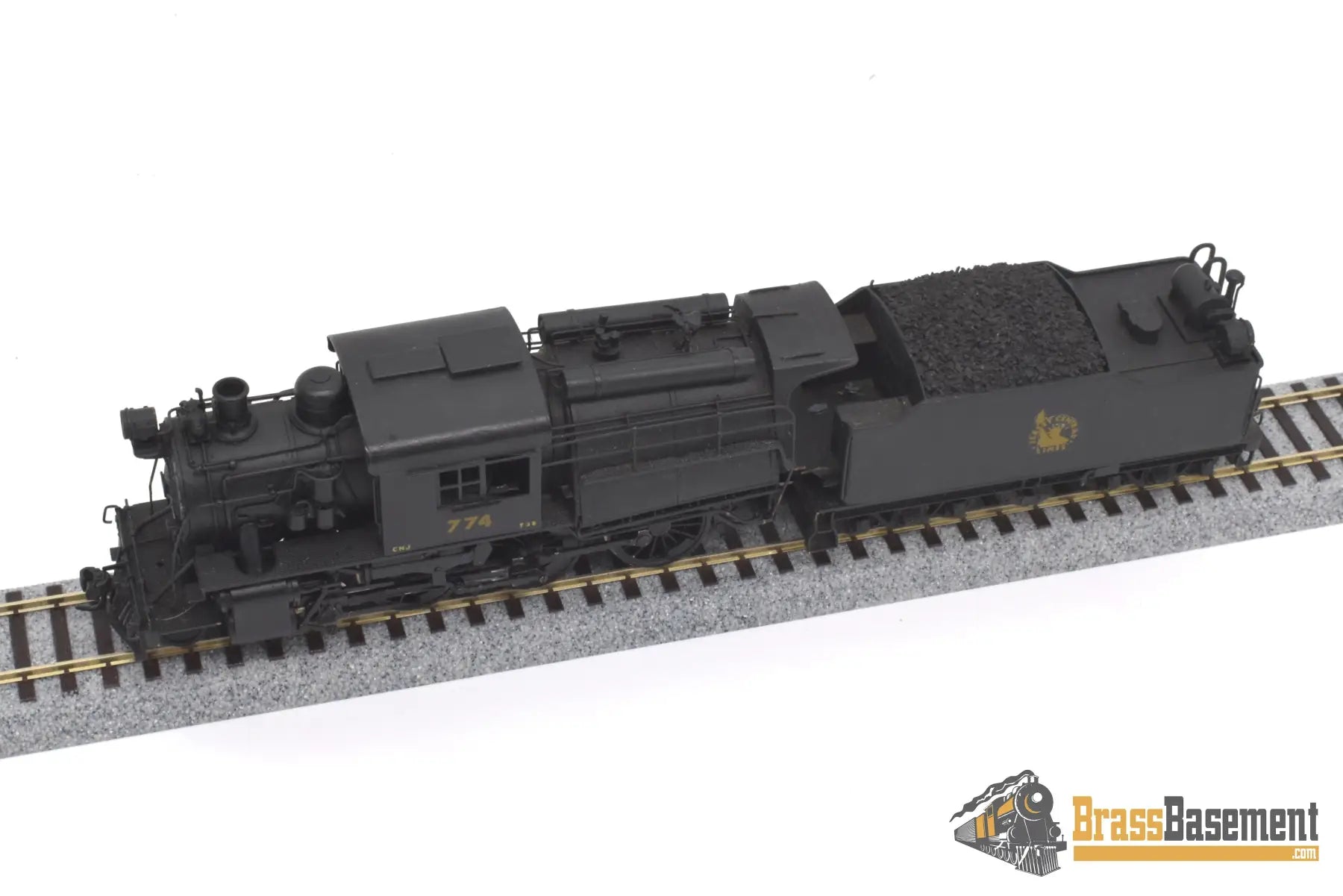 Ho Brass - Red Ball/Howell Day Central Of New Jersey Cnj 4 - 6 - 0 Camelback #774 Custom Paint Steam
