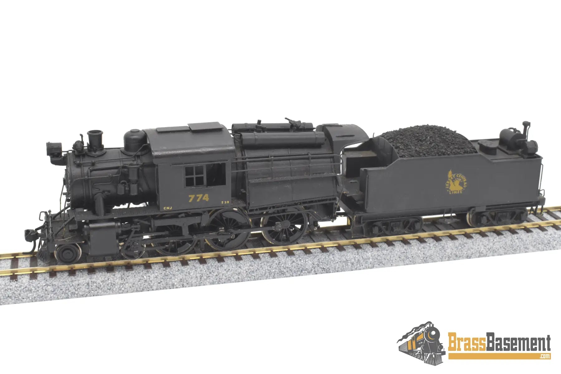 Ho Brass - Red Ball/Howell Day Central Of New Jersey Cnj 4 - 6 - 0 Camelback #774 Custom Paint Steam