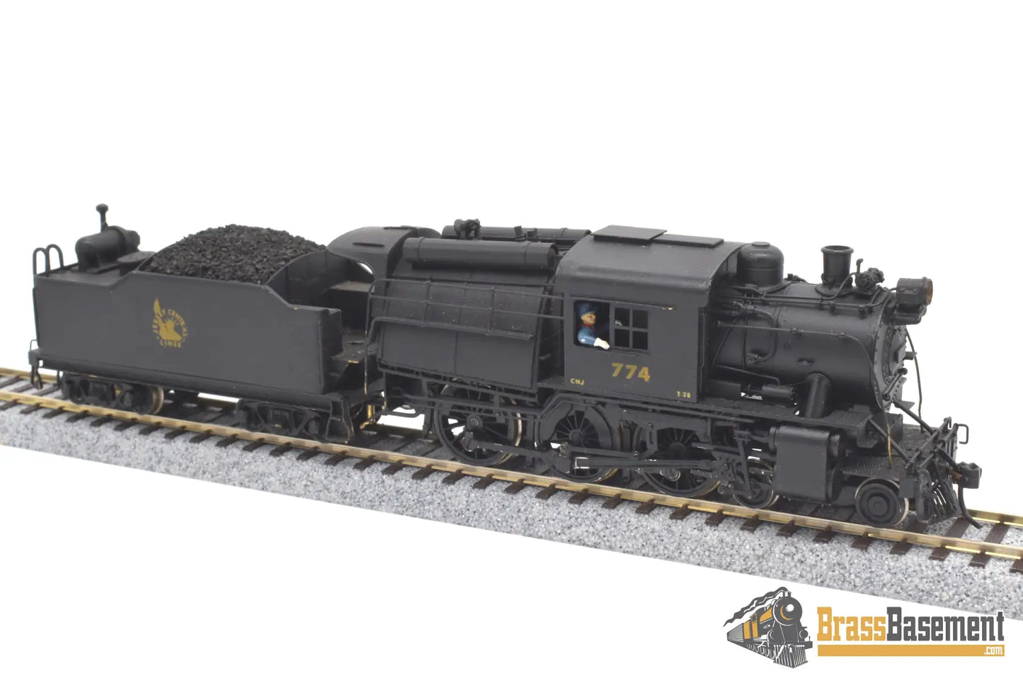 Ho Brass - Red Ball/Howell Day Central Of New Jersey Cnj 4 - 6 - 0 Camelback #774 Custom Paint Steam