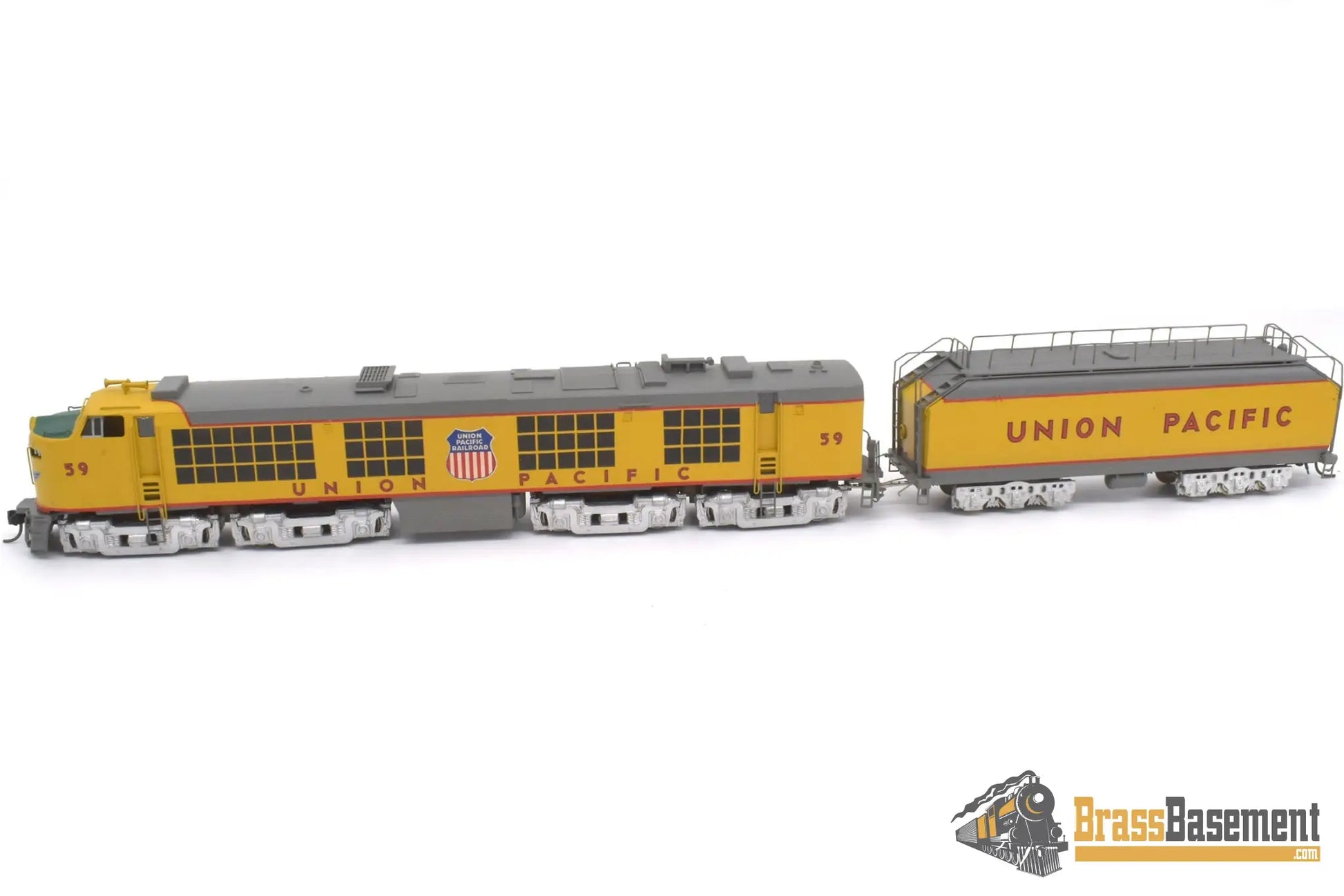 Ho Brass - Soho 1001 Union Pacific Up Standard Turbine ‘Slab Side’ #59 Custom Paint