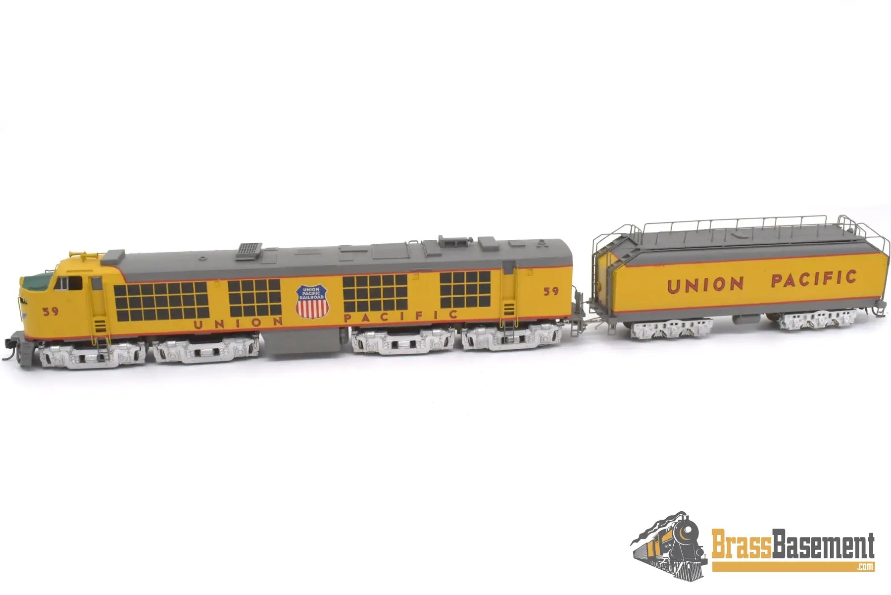 Ho Brass - Soho 1001 Union Pacific Up Standard Turbine ‘Slab Side’ #59 Custom Paint
