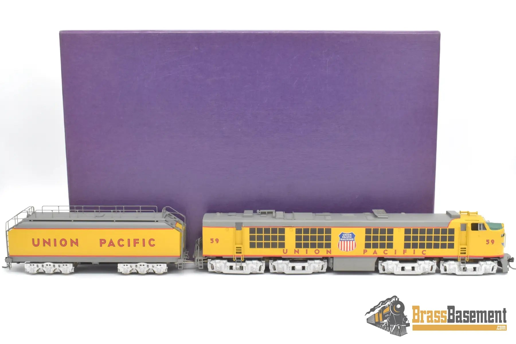 Ho Brass - Soho 1001 Union Pacific Up Standard Turbine ‘Slab Side’ #59 Custom Paint