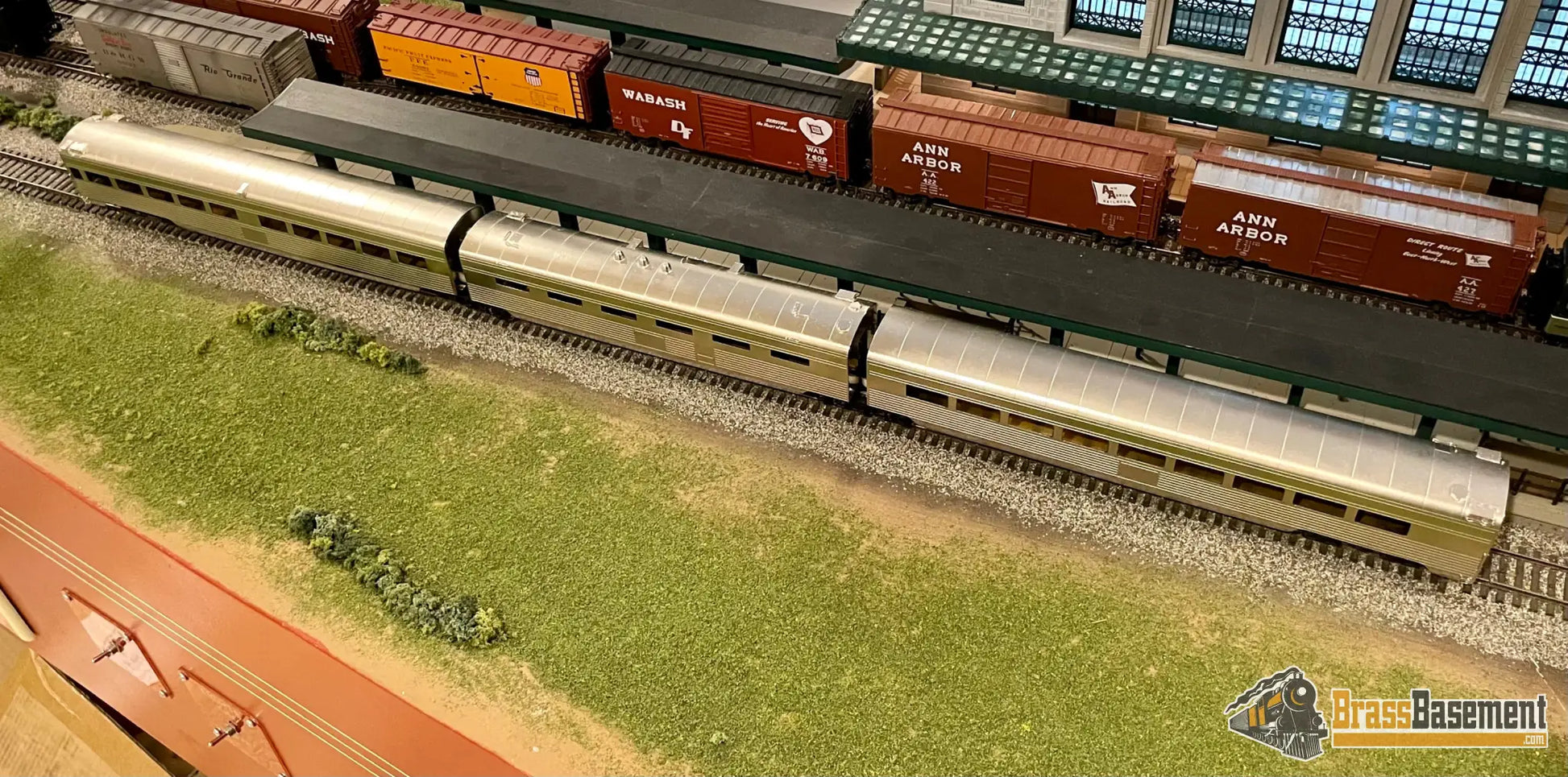 Ho Brass - Soho Southern Pacific Three Unit Diner W/ Corrugated Siding Mint