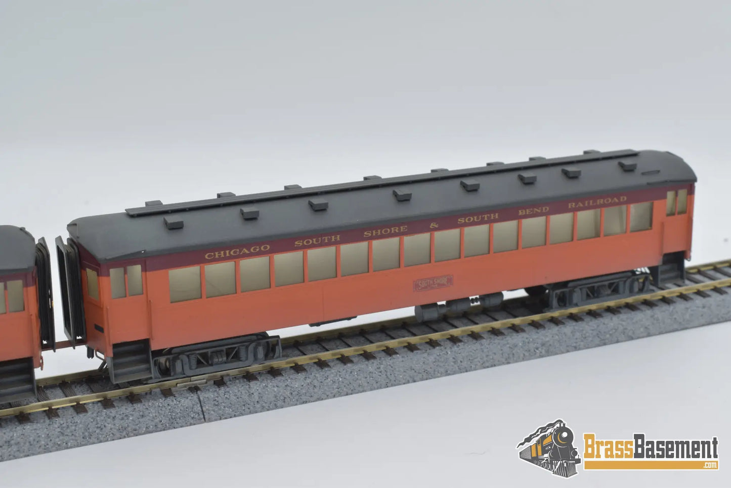 Ho Brass - South Shore Electric Coach & Trailer Set Custom Paint