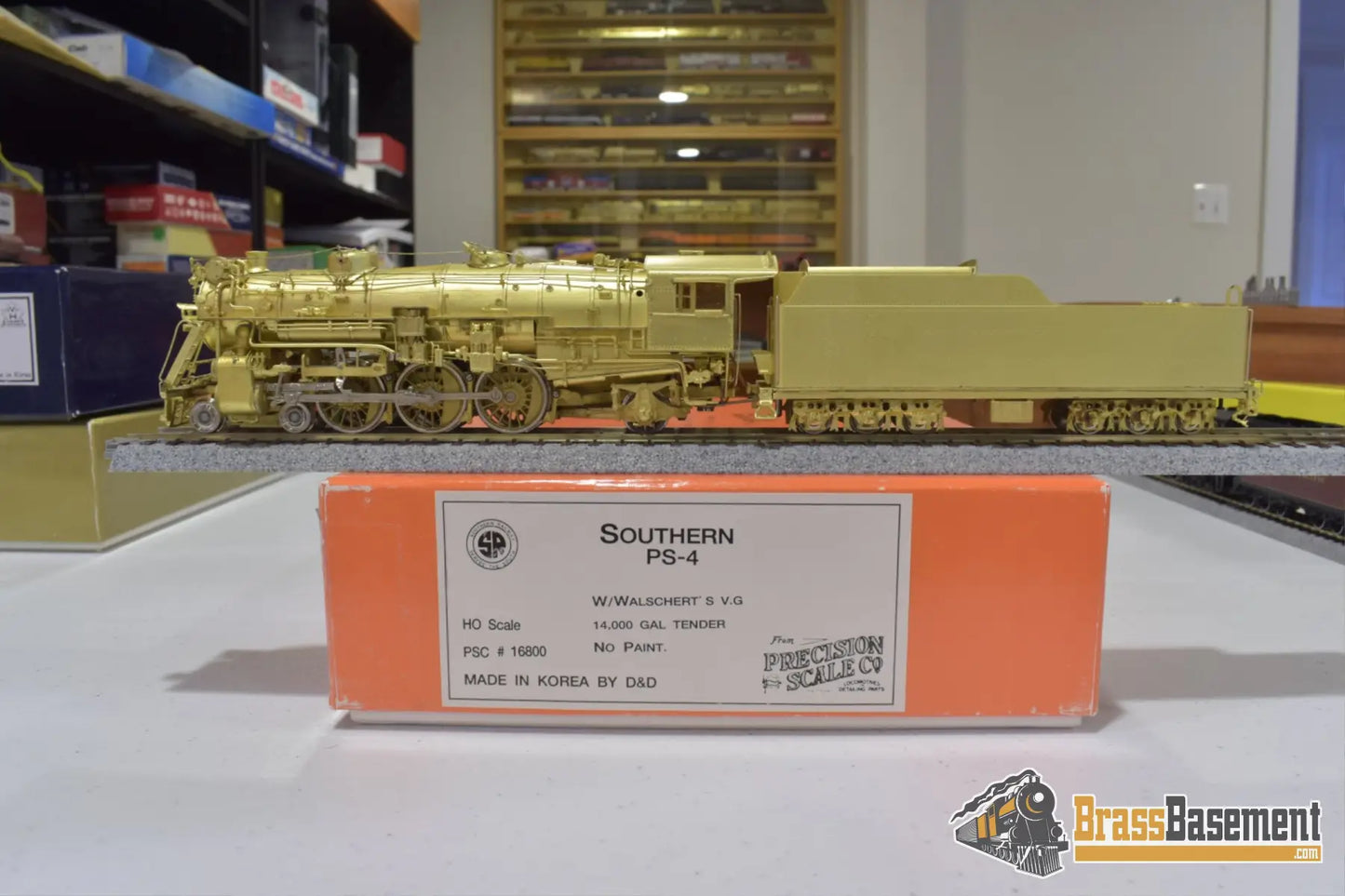 Ho Brass - Southern Rwy Ps - 4 4 - 6 - 2 Pacific. Smithsonian Late Version Mint Steam