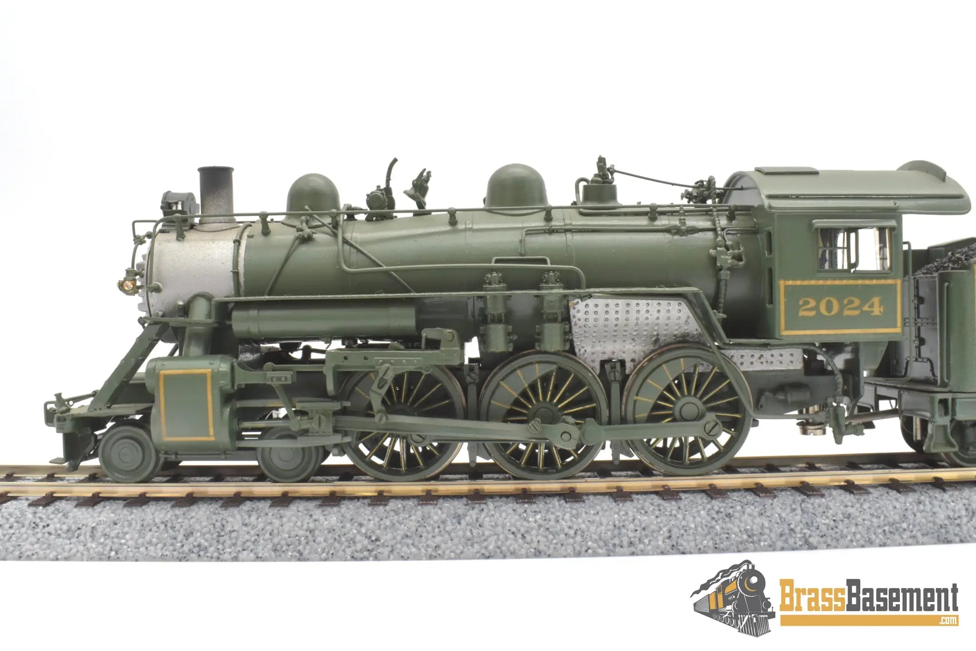 Ho Brass - Sunset B&O Baltimore & Ohio B-18 4-6-0 #2024 Custom Painted Green Steam