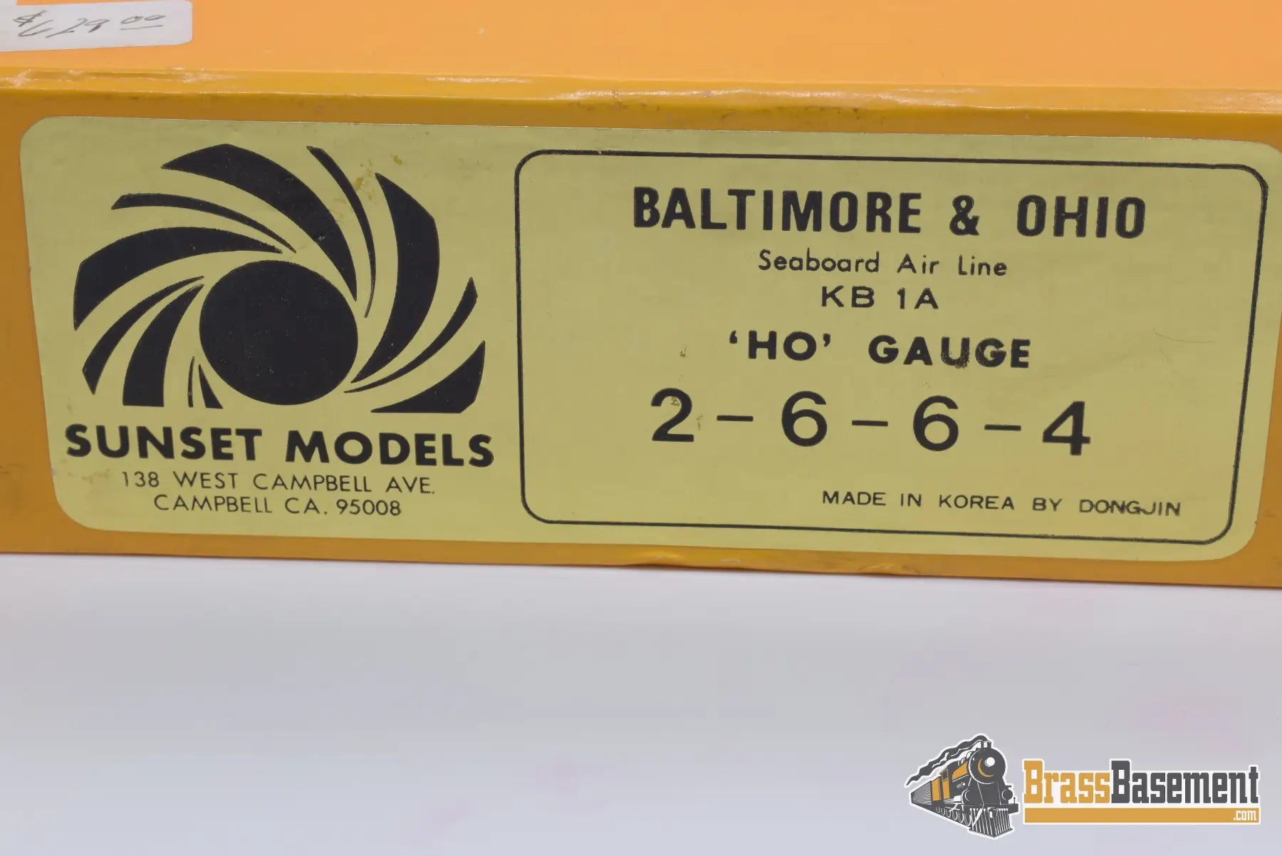 Ho Brass - Sunset B&O/Sal Baltimore & Ohio Kb - 1A 2 - 6 - 6 - 4 Steam