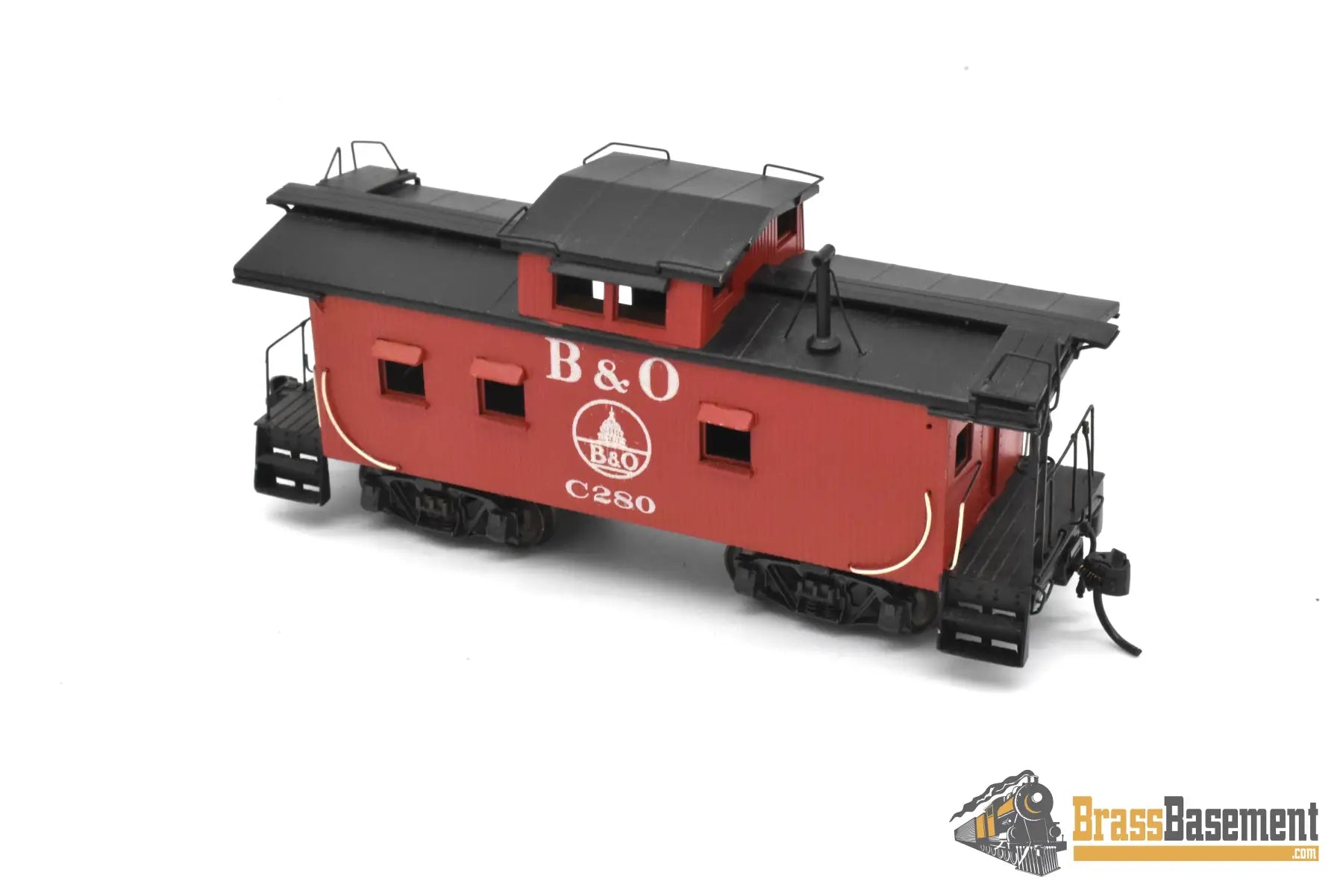 HO Brass - Sunset Baltimore & Ohio B&O I-5 Wood Caboose 7 Window - Davis Paint Caboose