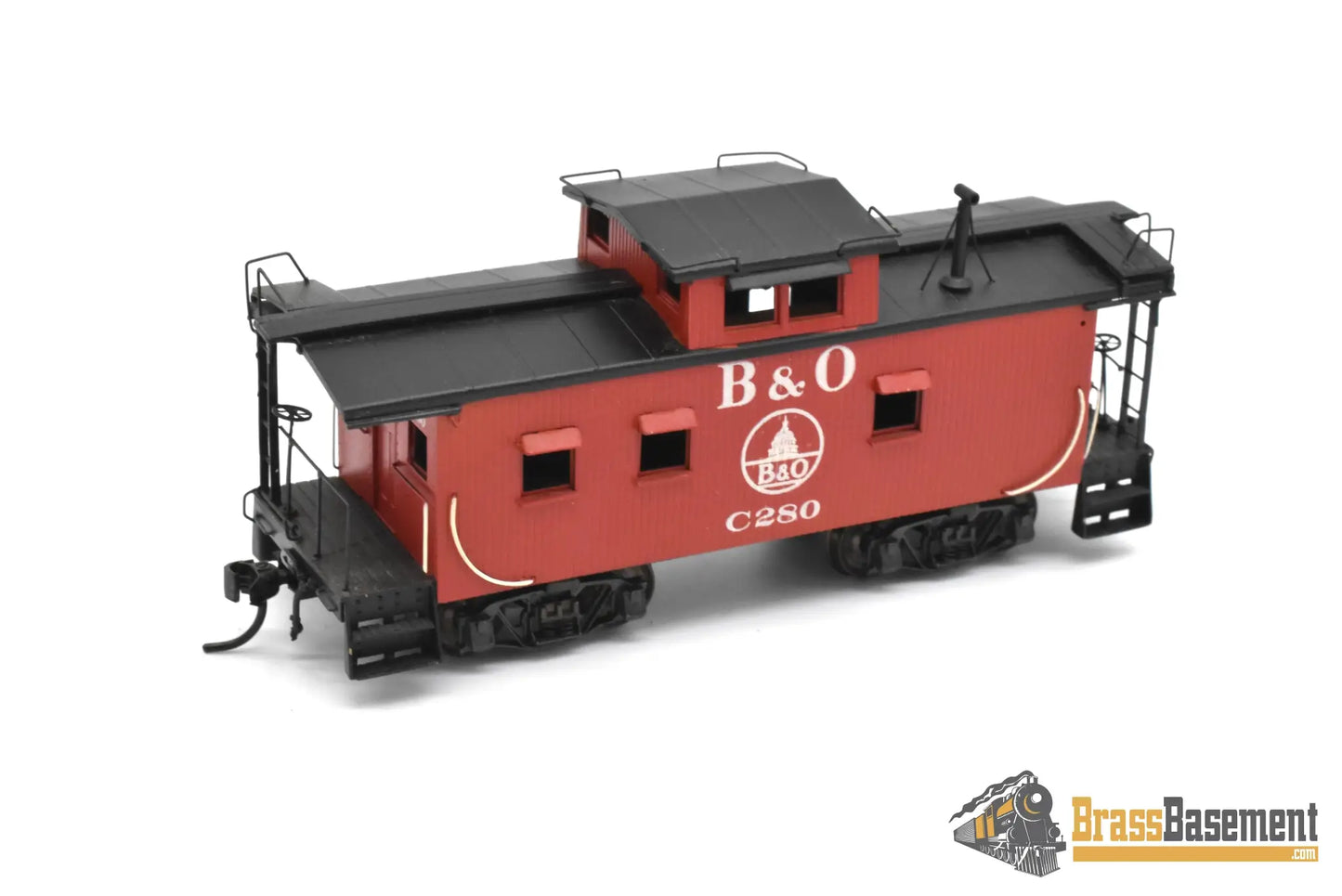 HO Brass - Sunset Baltimore & Ohio B&O I-5 Wood Caboose 7 Window - Davis Paint Caboose