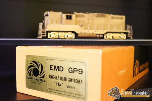 HO Brass Sunset GP9 1500 HP Diesel 1984 Run Unpainted Diesel