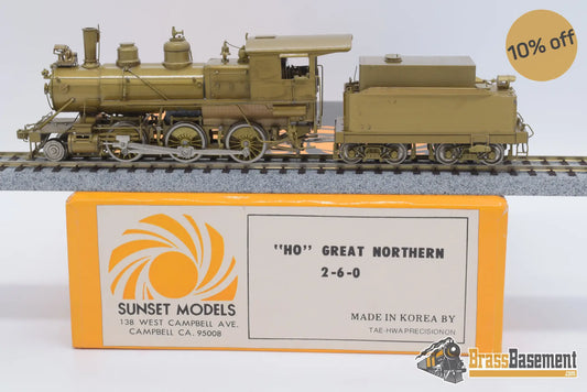 Ho Brass - Sunset Great Northern Gn 2 - 6 - 0 Unpainted  Steam