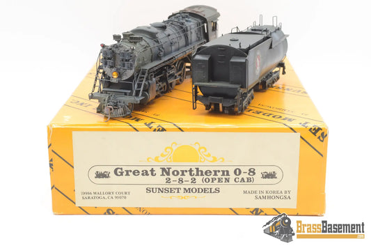Ho Brass - Sunset Great Northern O - 8 2 - 8 - 2 W/ Open Cab Painted #3378 Samhongsa Steam