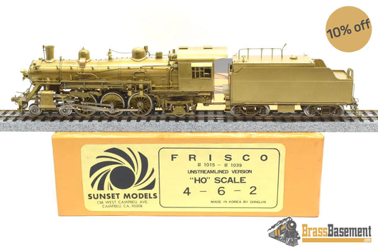 Ho Brass - Sunset Slsf Frisco Unstreamlined 4 - 6 - 2 Pacific Dongjin Steam
