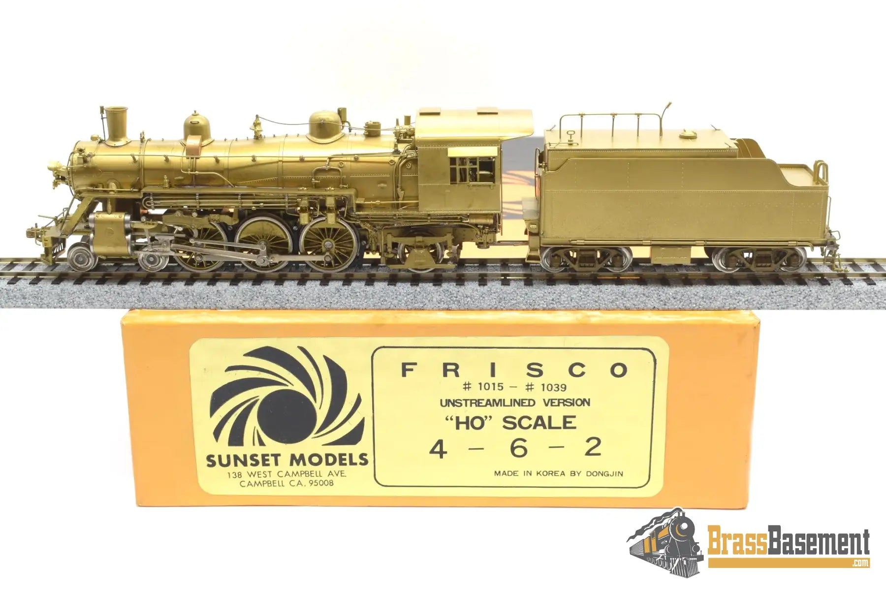 Ho Brass - Sunset Slsf Frisco Unstreamlined 4 - 6 - 2 Pacific Dongjin Steam