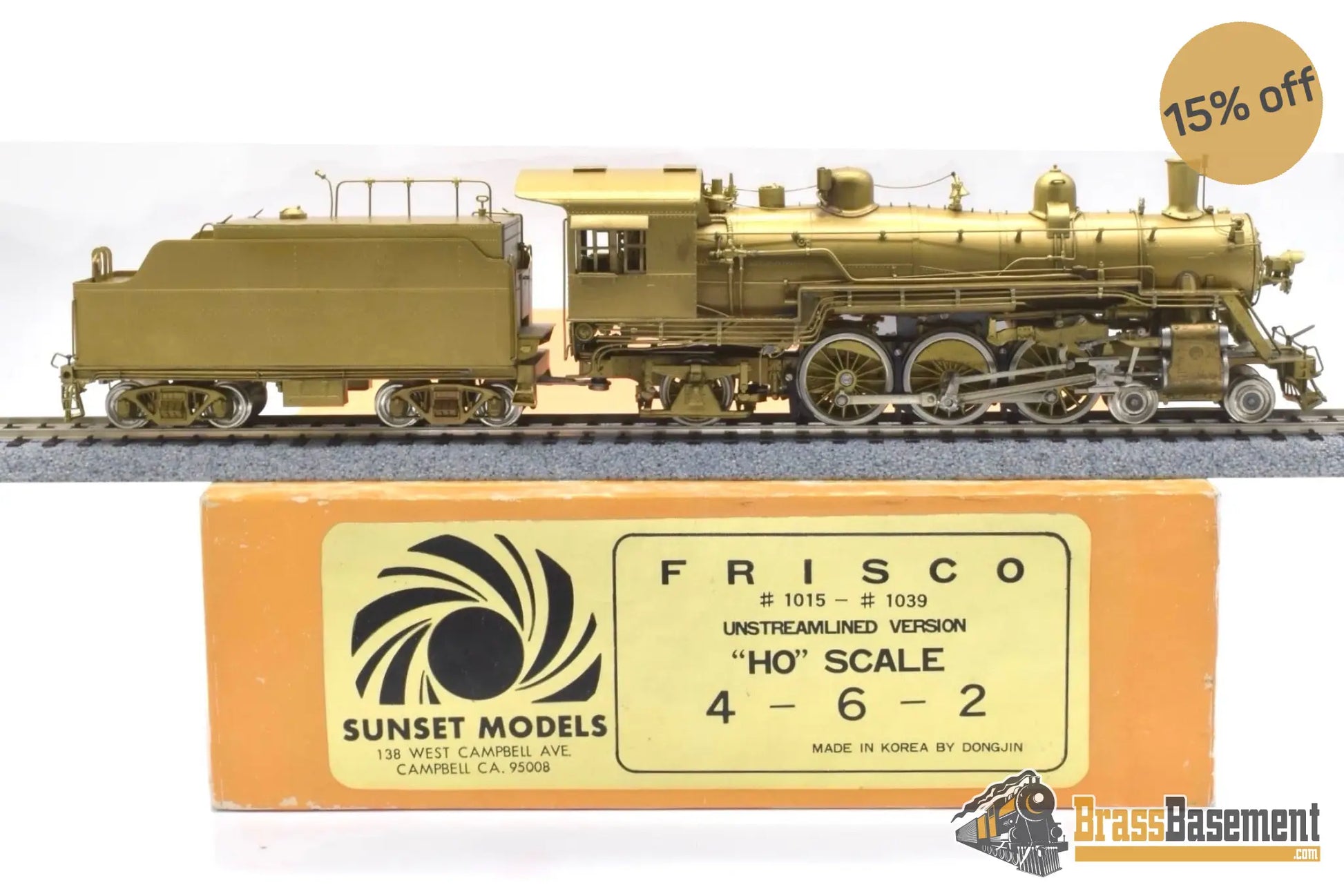 Ho Brass - Sunset Slsf Frisco Unstreamlined 4-6-2 Pacific Firefly Power Steam