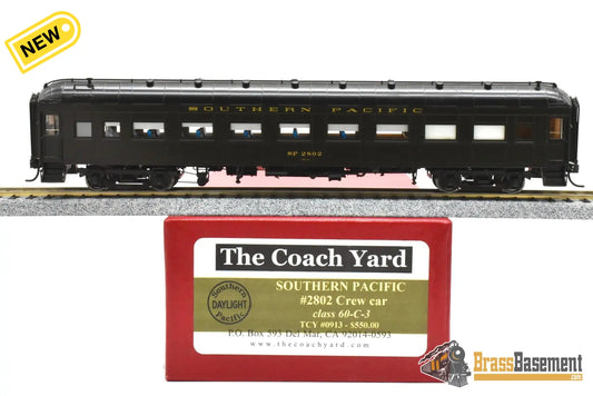 HO Brass TCY 0913 Southern Pacific SP #2802 Crew Car 60 C 3 F/P Interior Mint Passenger