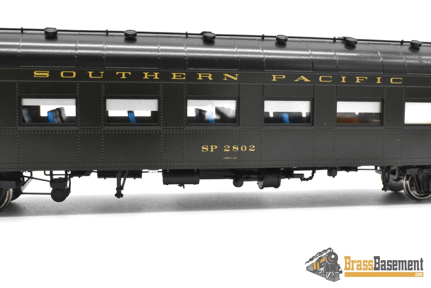 HO Brass TCY 0913 Southern Pacific SP #2802 Crew Car 60 C 3 F/P Interior Mint Passenger