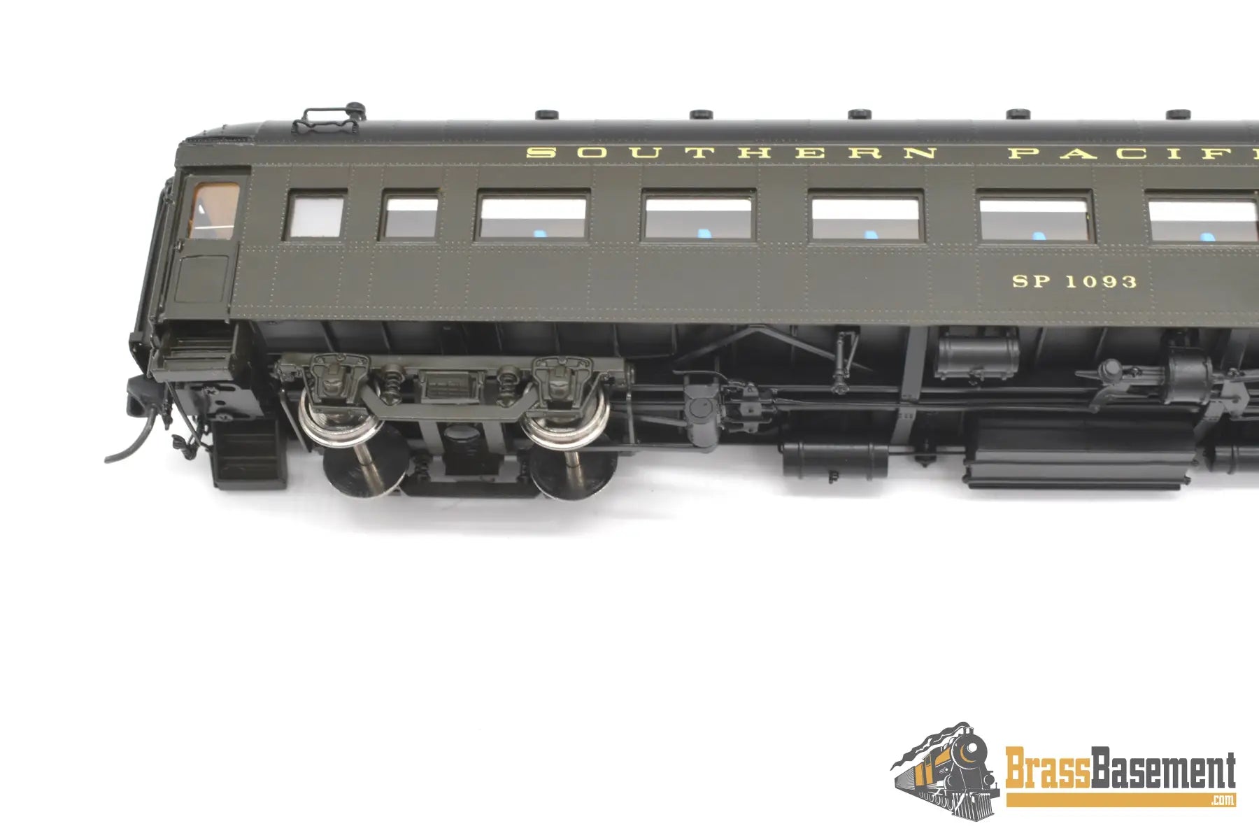 Ho Brass - Tcy 0964 Southern Pacific Lines Spl #1093 Coach With News - Agent F/P Interior Passenger