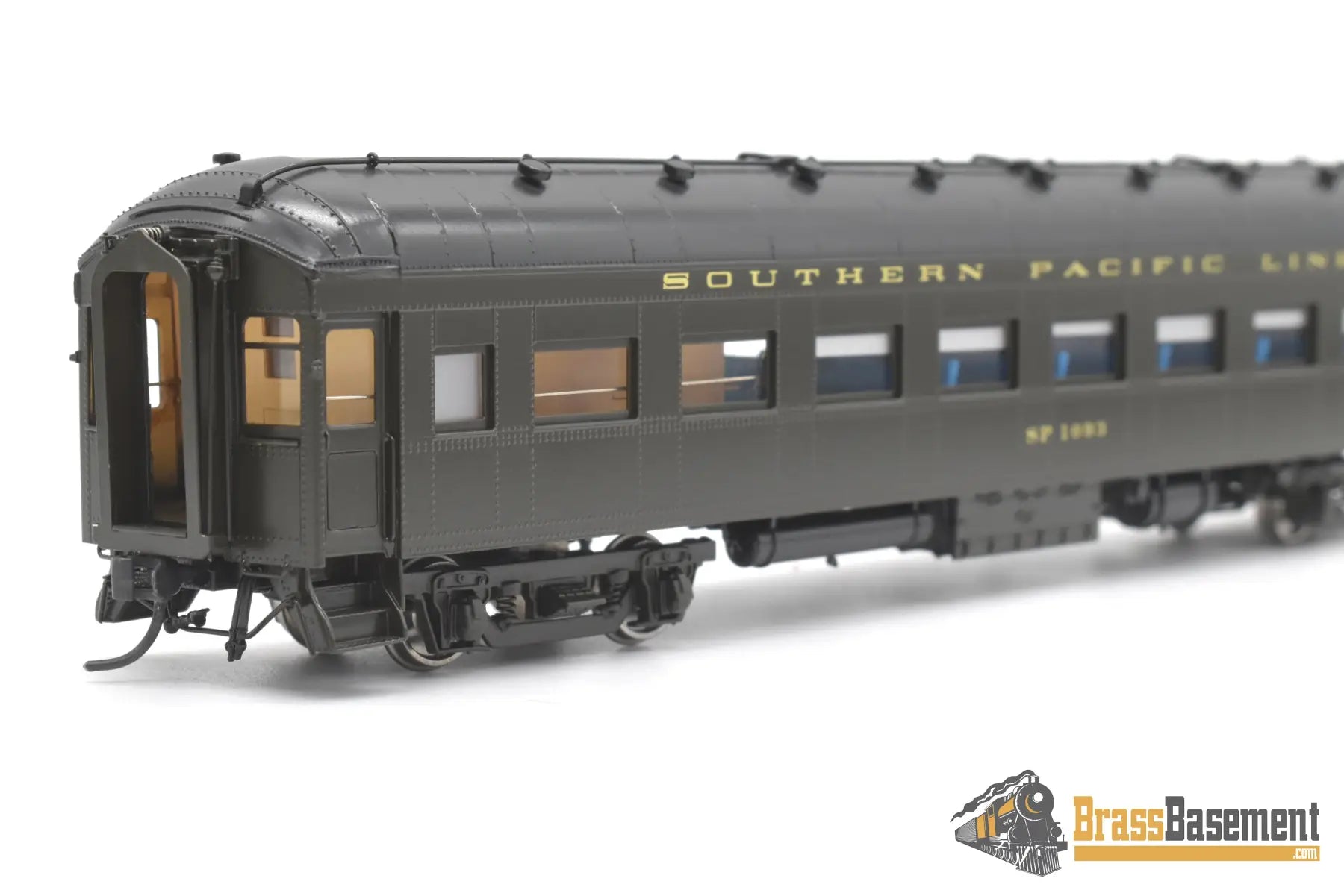 Ho Brass - Tcy 0964 Southern Pacific Lines Spl #1093 Coach With News - Agent F/P Interior Passenger