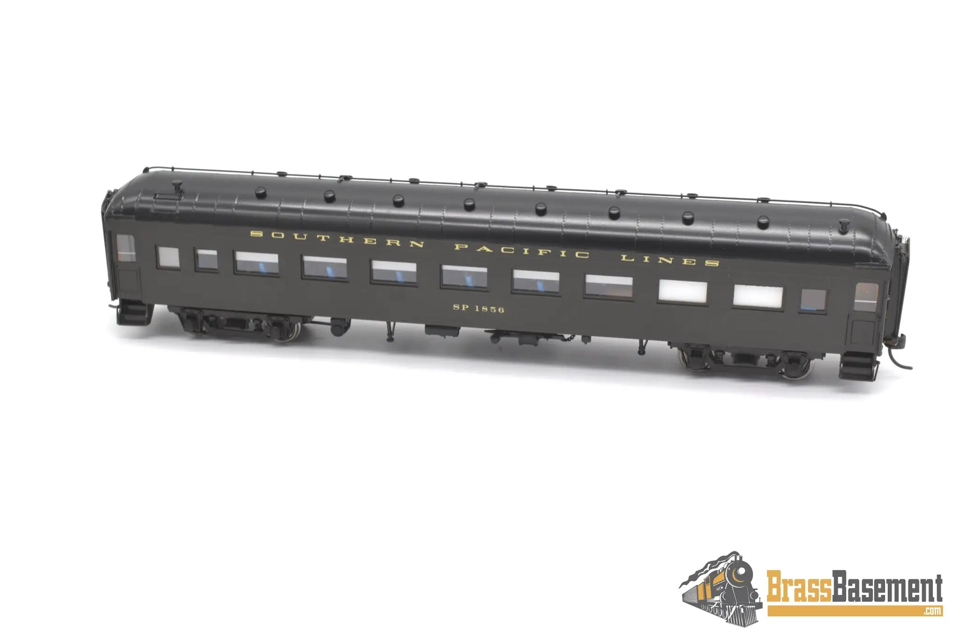 Ho Brass - Tcy 0964 Southern Pacific Lines Spl #1856 Coach With News - Agent F/P Interior Passenger