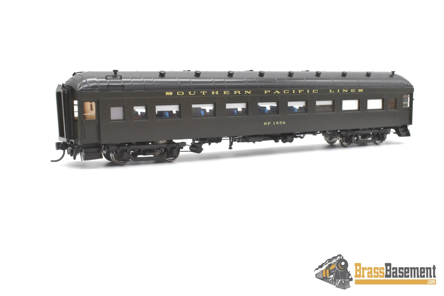 Ho Brass - Tcy 0964 Southern Pacific Lines Spl #1856 Coach With News - Agent F/P Interior Passenger
