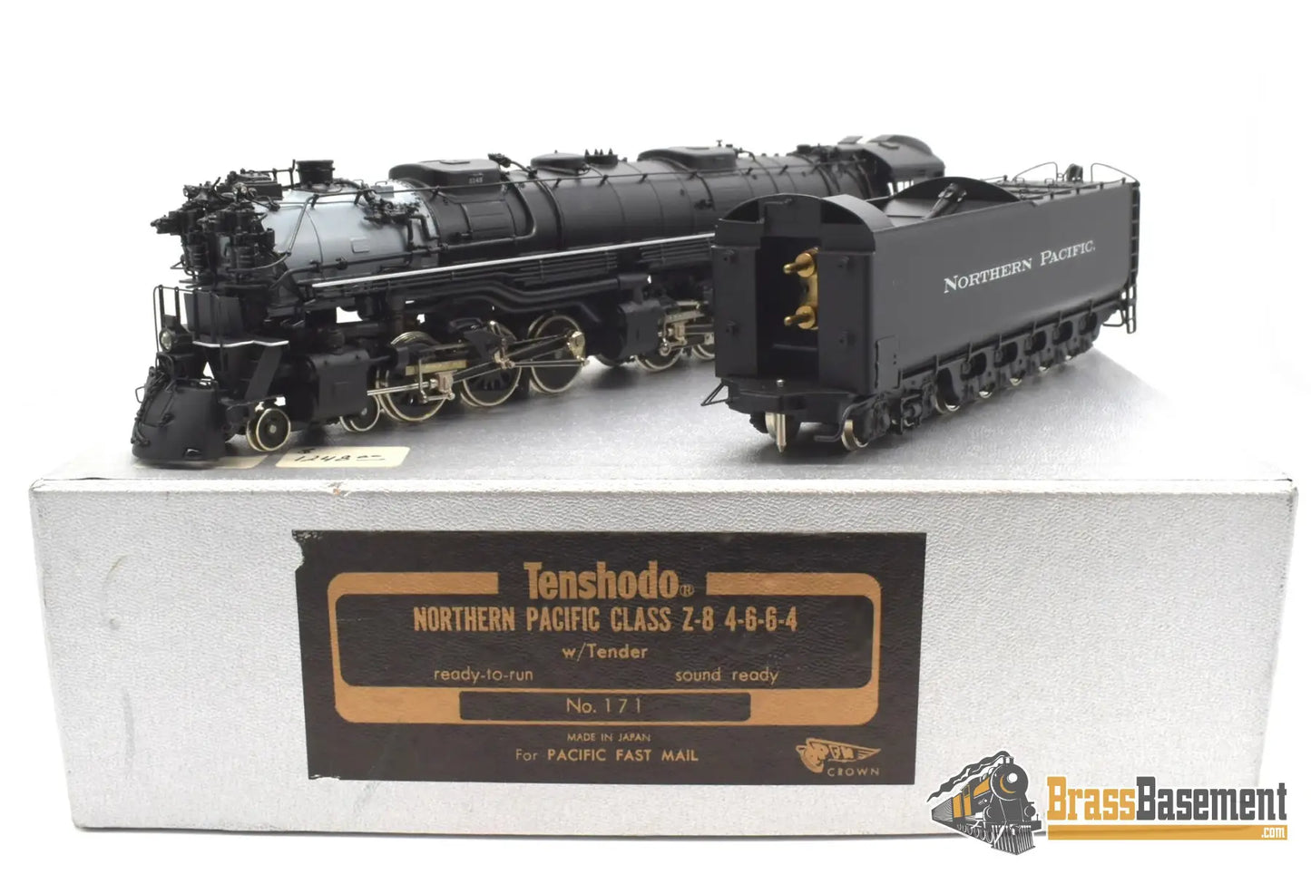 Ho Brass - Tenshodo Northern Pacific 4 - 6 - 6 - 4 Z8 Challenger 1979 Run F/P Steam