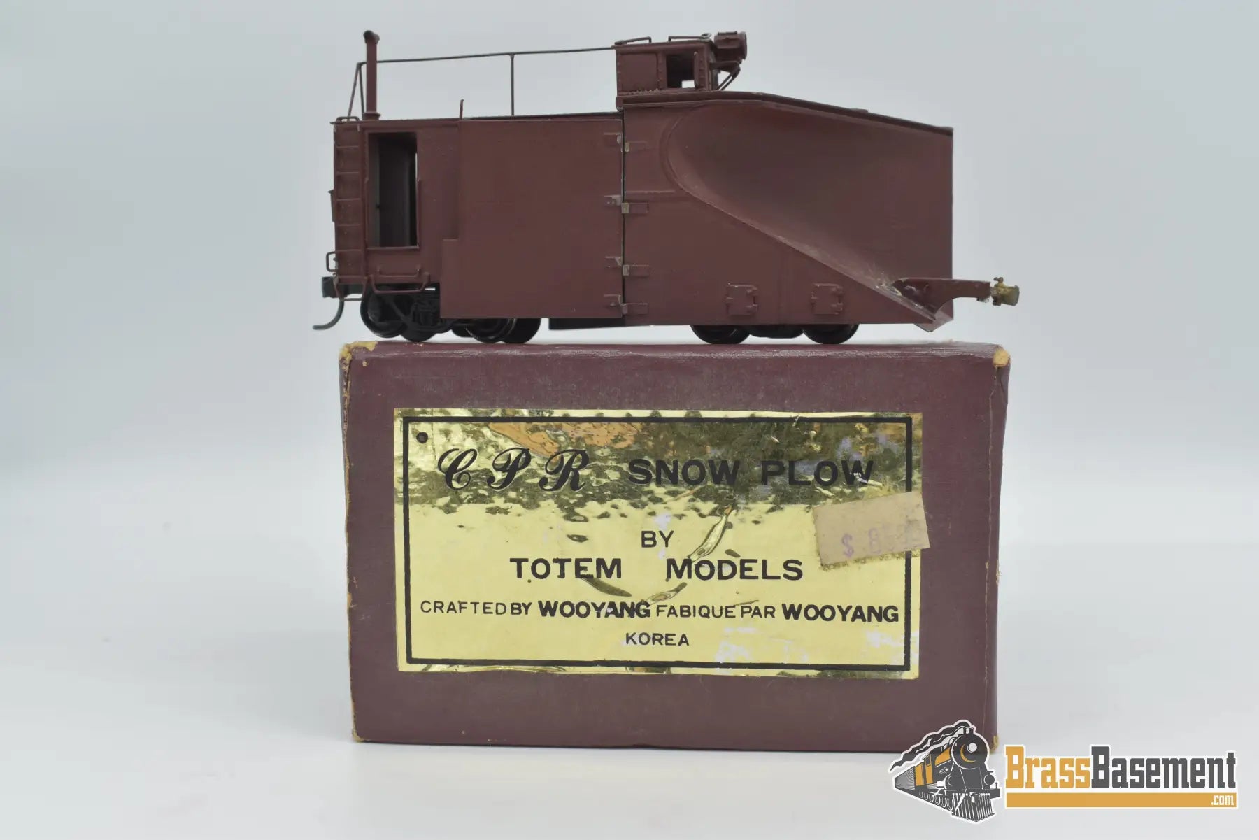 Ho Brass - Totem Canadian Pacific Cpr Snow Plow Ok Paint Freight