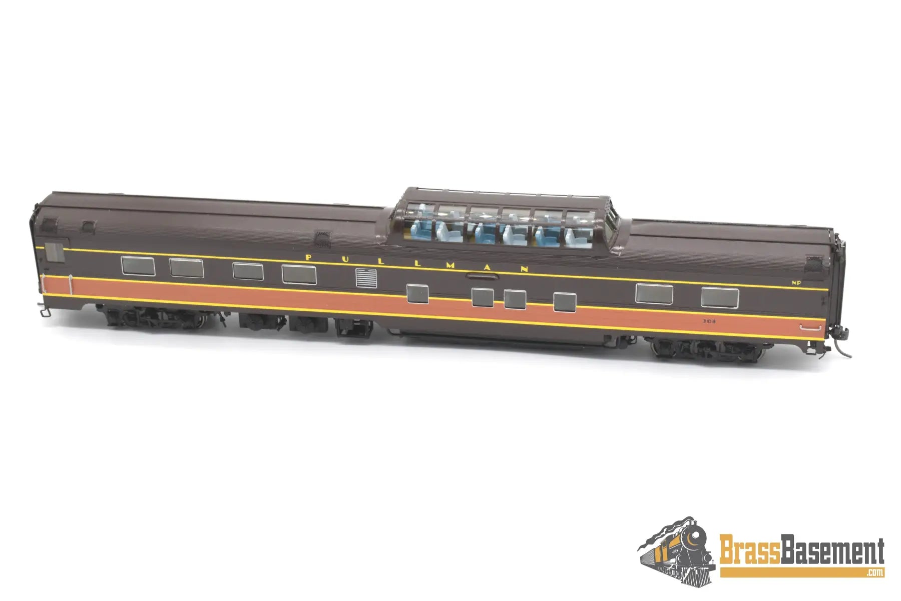 Ho Brass - Uti 1276 - 1 Northern Pacific Np Budd Dome Painted Ic Colors 1 Of 2 Mint Fp Passenger