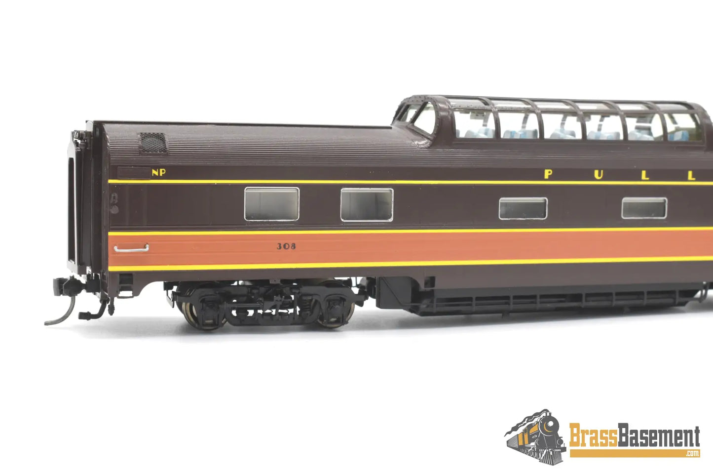 Ho Brass - Uti 1276 - 1 Northern Pacific Np Budd Dome Painted Ic Colors 1 Of 2 Mint Fp Passenger
