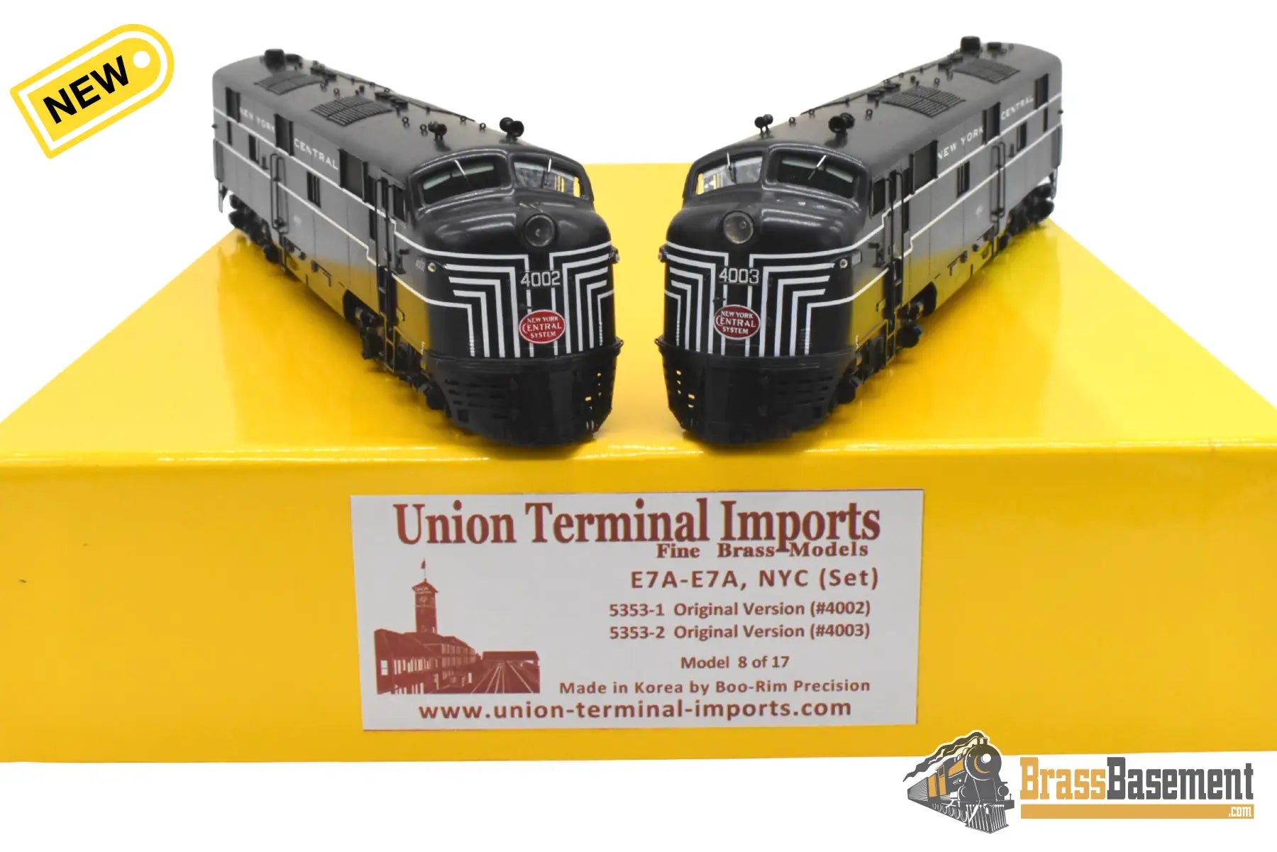 HO Brass - UTI 5353 New York Central NYC E-7A E-7A 1945 Original Scheme - CABOOSE EXCLUSIVE MINT Diesel