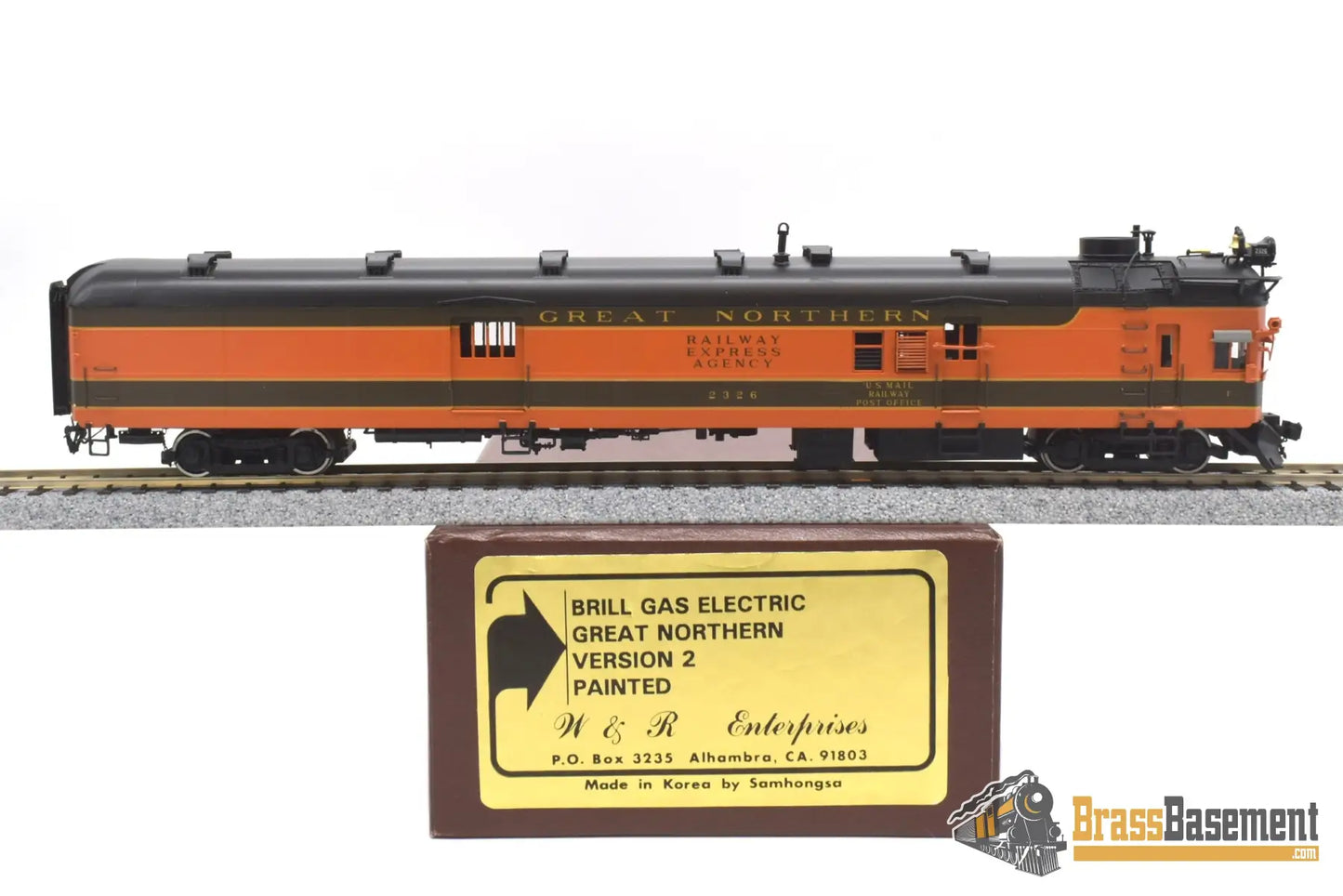 Ho Brass - W&R Brill Gas Electric Great Northern Gn Version 2 #2326 Fp Mint Diesel