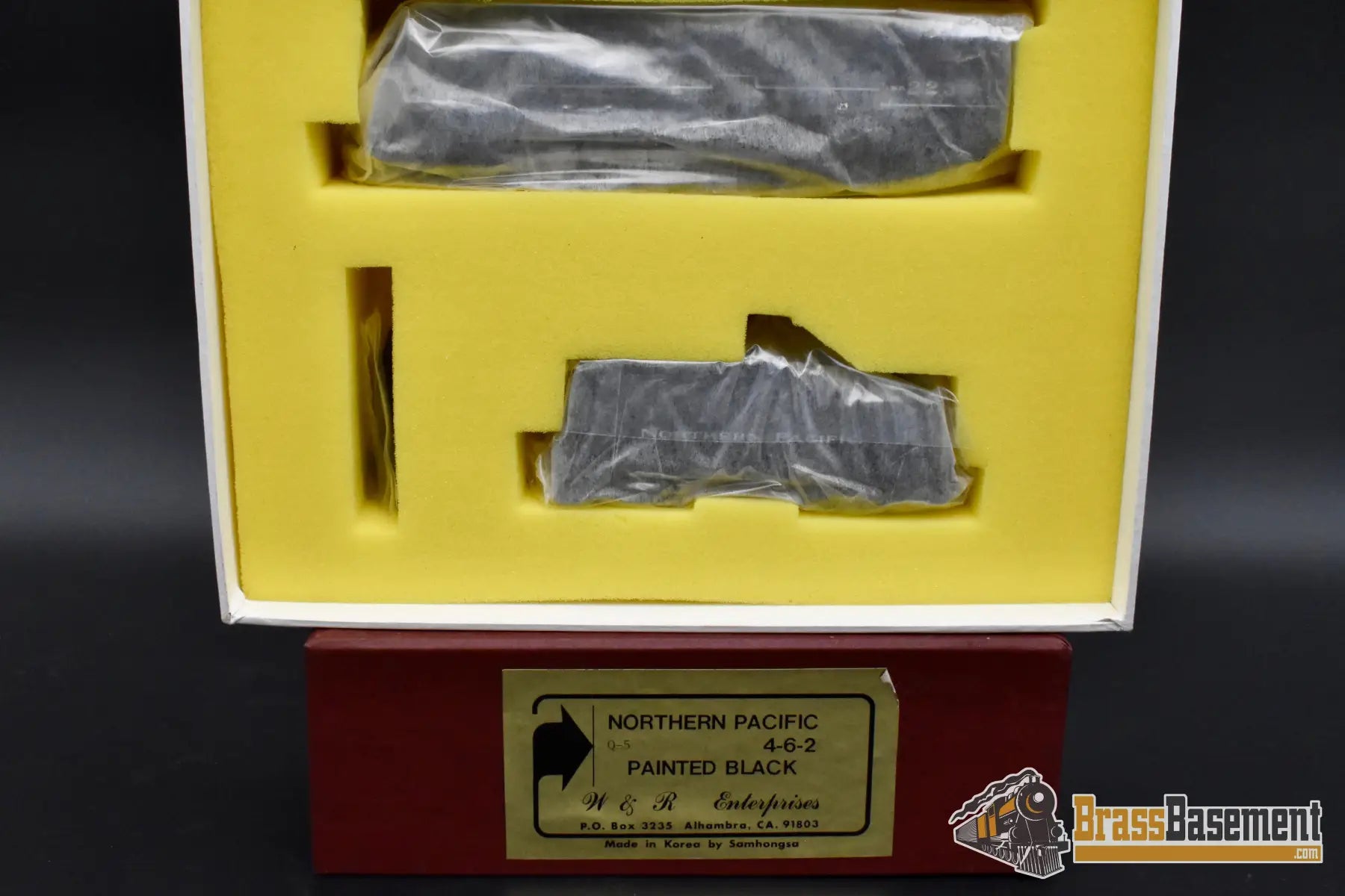 HO Brass – W&R Enterprises Northern Pacific 4-6-2 #2234 – Painted Black – Mint – New Unwrapped HO Brass Steam Locomotive