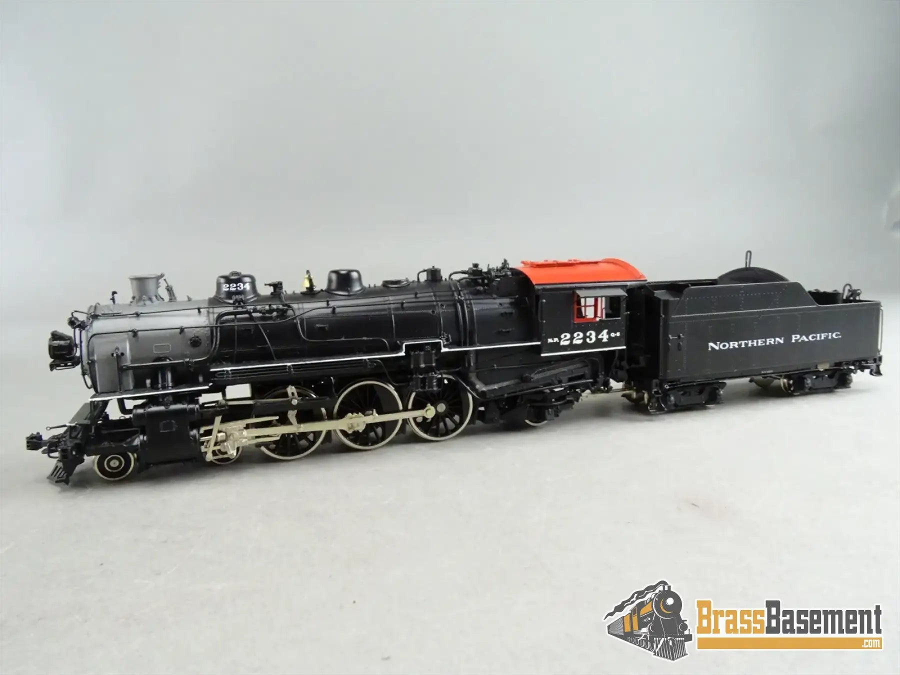 HO Brass – W&R Enterprises Northern Pacific 4-6-2 #2234 – Painted Black – Mint – New Unwrapped Steam