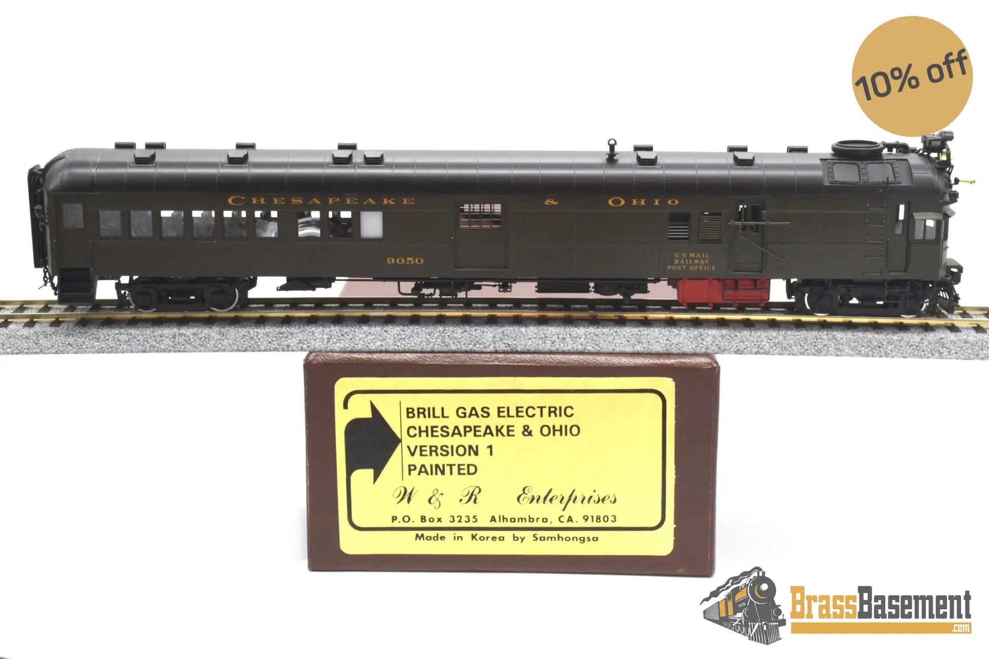 Ho Brass - W&R Gas - Electric Chesapeake & Ohio C&O #9050 Version 1 Factory Paint Samhongsa