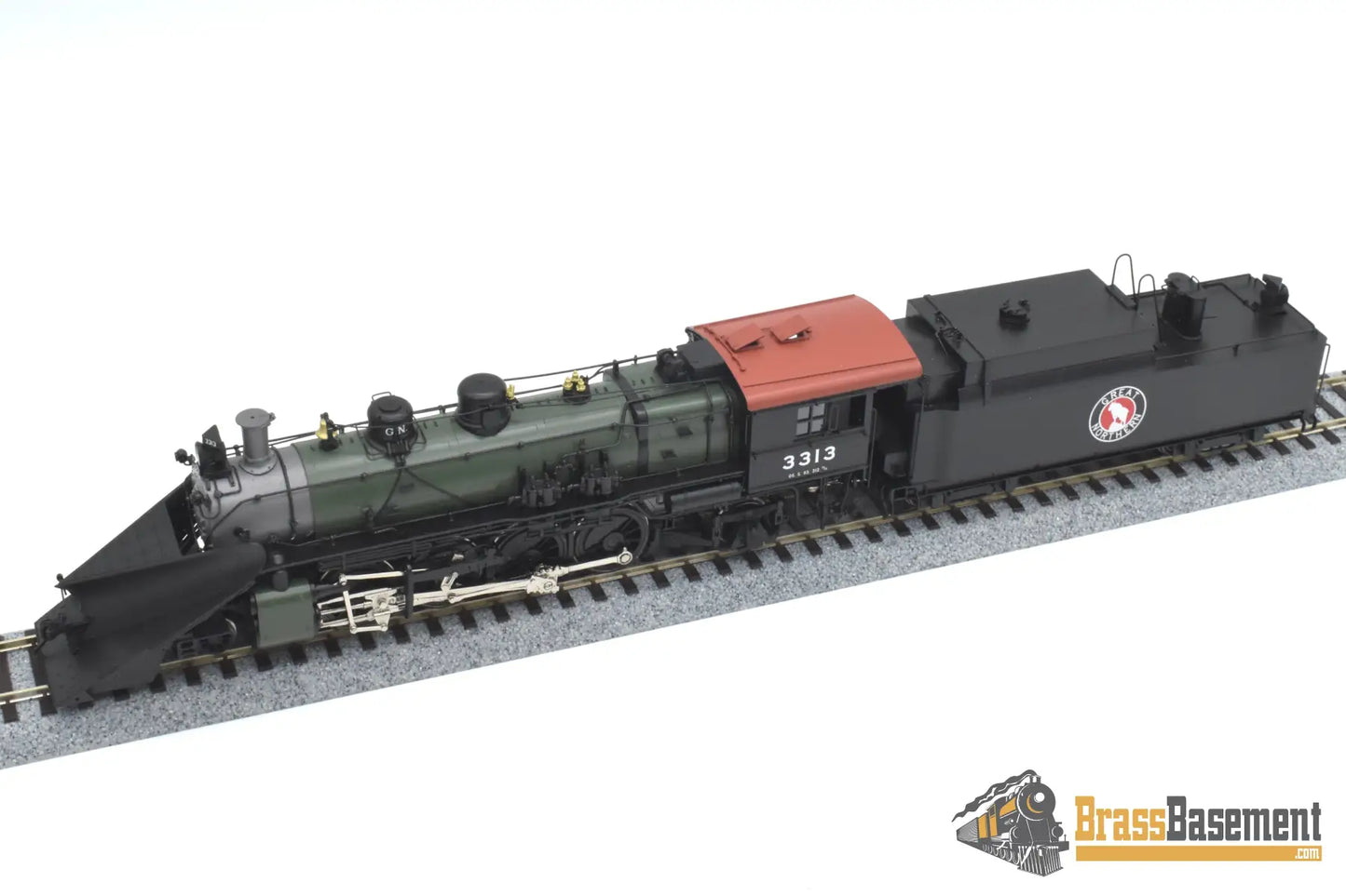 Ho Brass - W&R Gn Great Northern 2-8-2 O-5 #3313 Glacier Park W/ Plow F/P Last Samhongsa Model Steam