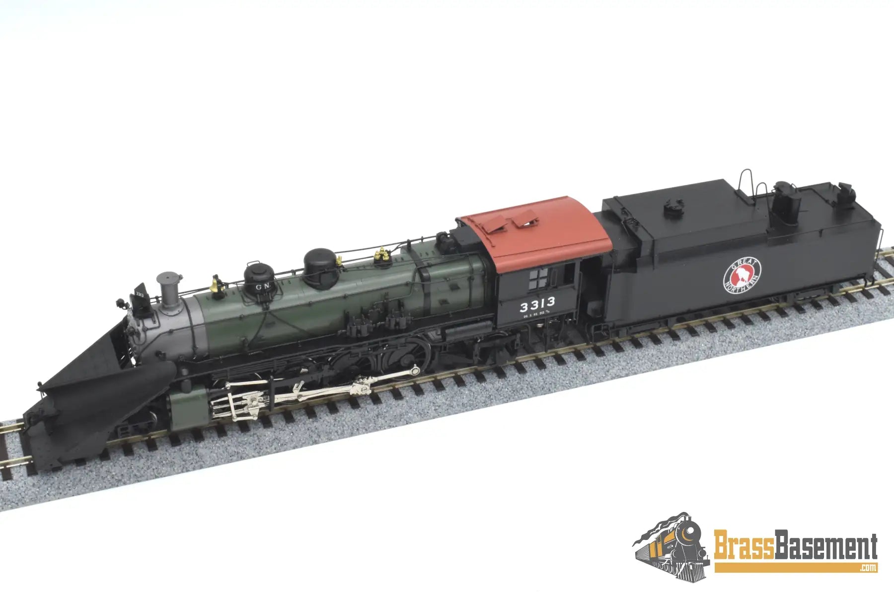 Ho Brass - W&R Gn Great Northern 2-8-2 O-5 #3313 Glacier Park W/ Plow F/P Last Samhongsa Model Steam